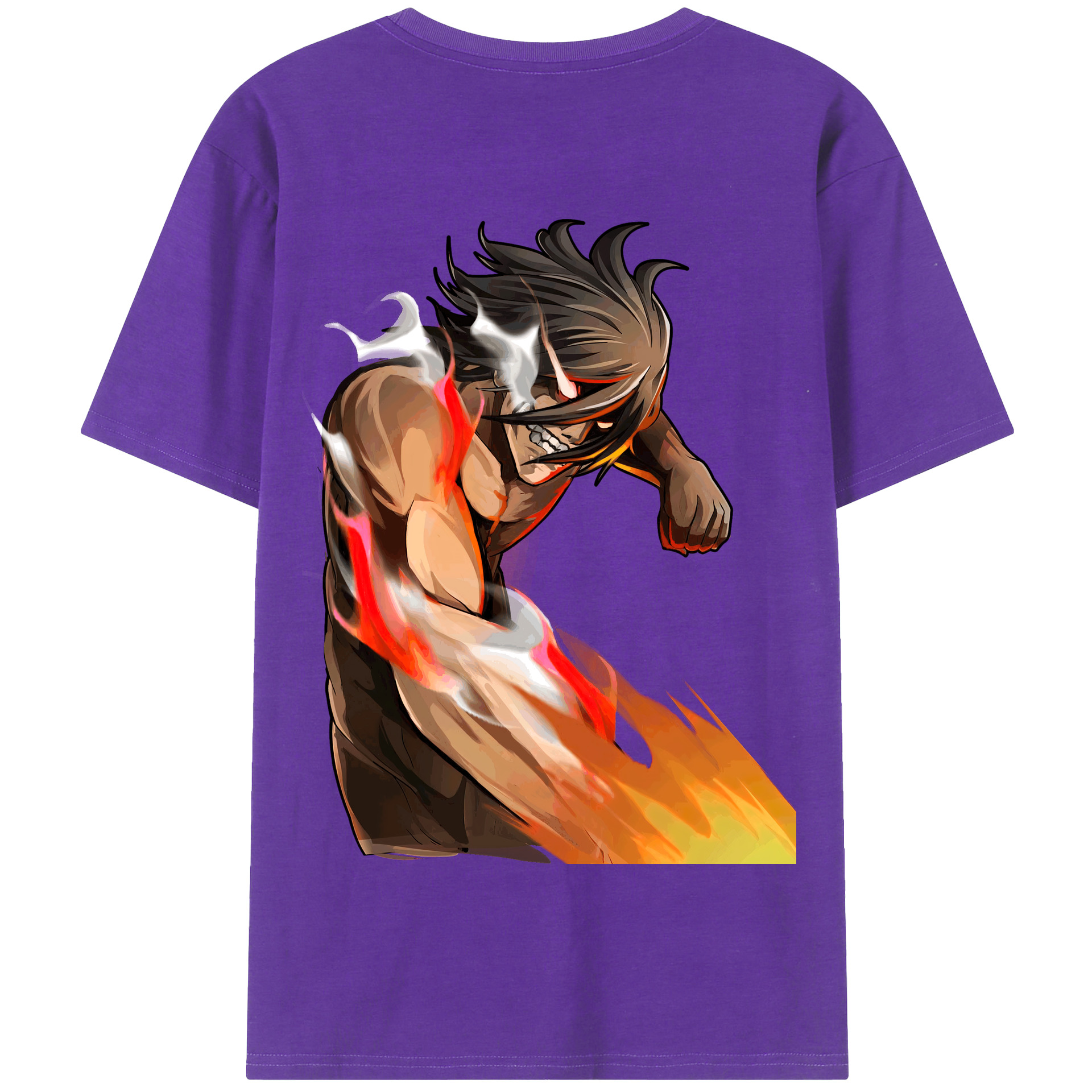 （画像用） 進撃の巨人 Attack on Titan 綿100％半袖Tシャツ（背面プリント）