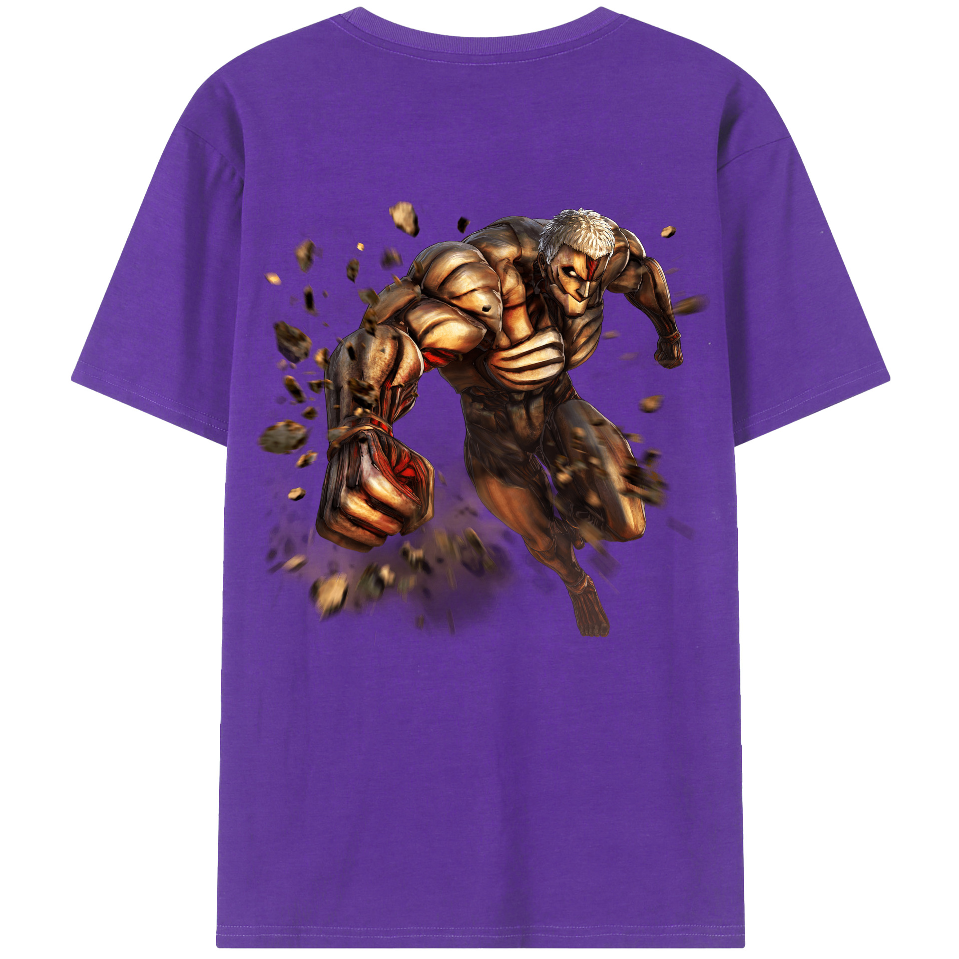 （画像用） 進撃の巨人 Attack on Titan 綿100％半袖Tシャツ（背面プリント）