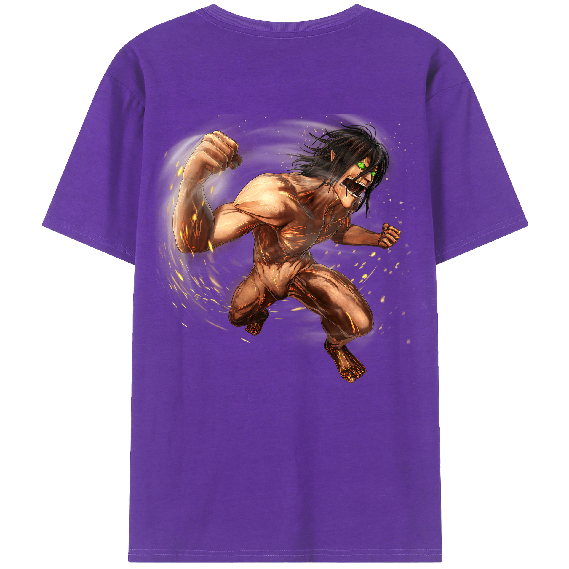 （画像用） 進撃の巨人 Attack on Titan 綿100％半袖Tシャツ（背面プリント）