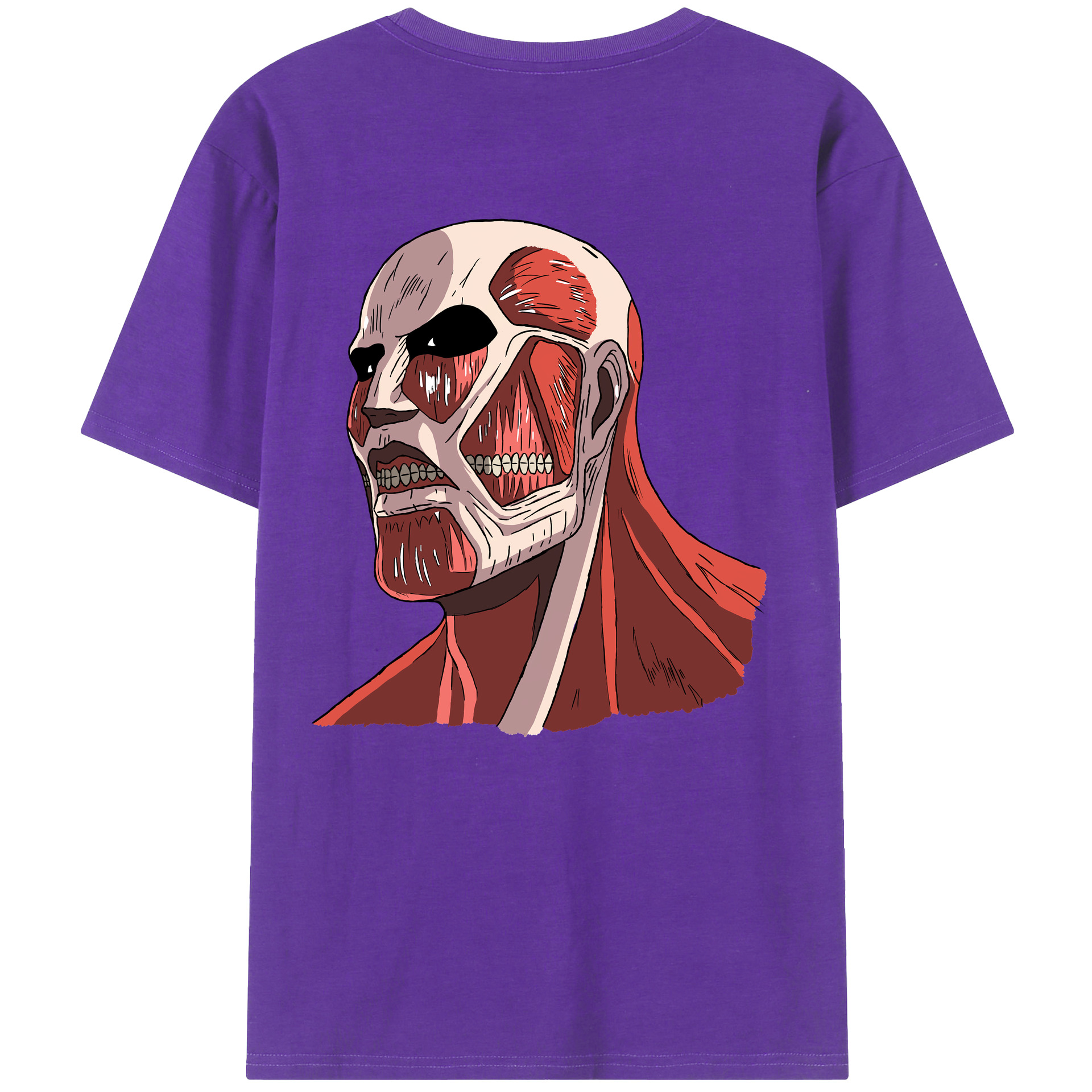 （画像用） 進撃の巨人 Attack on Titan 綿100％半袖Tシャツ（背面プリント）