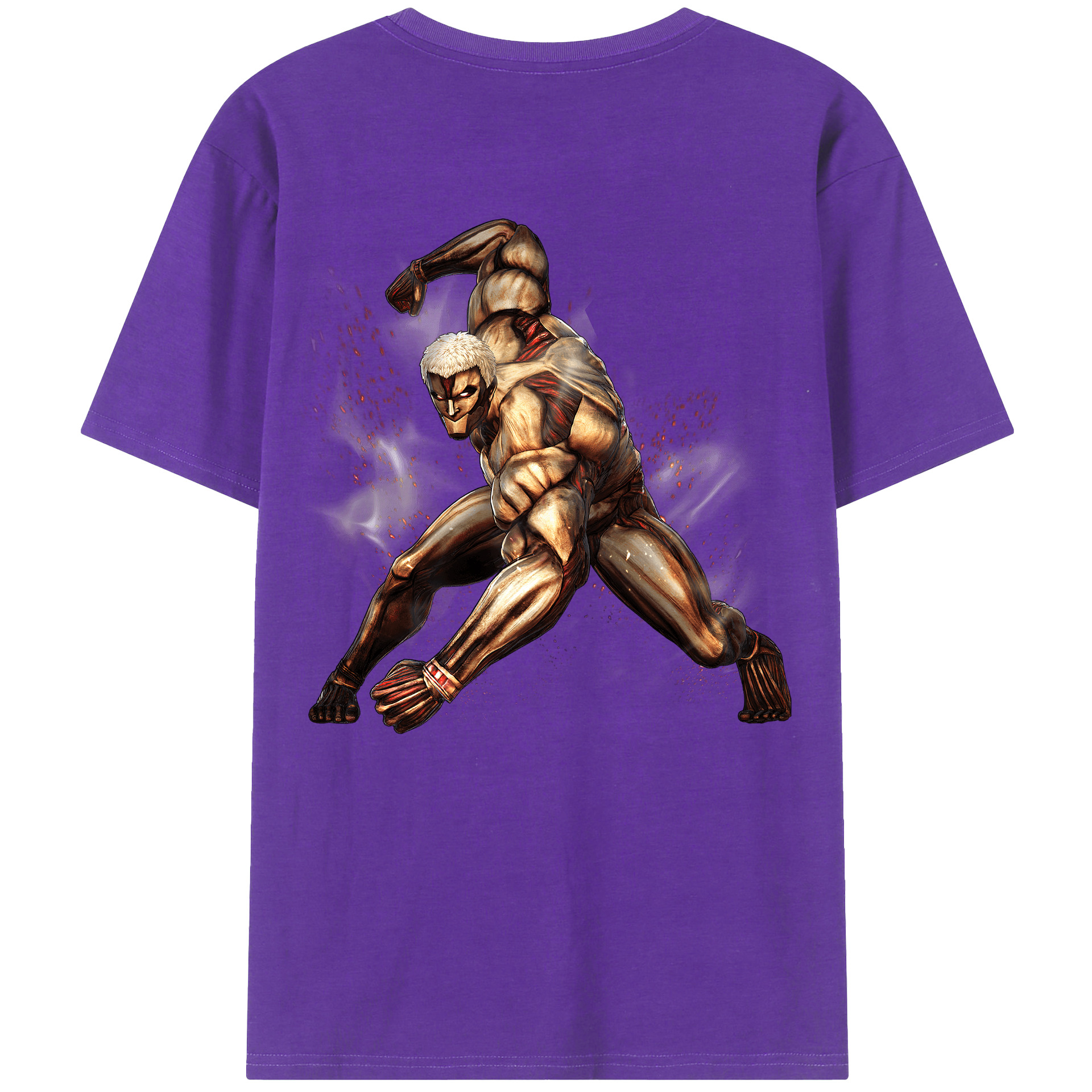 （画像用） 進撃の巨人 Attack on Titan 綿100％半袖Tシャツ（背面プリント）