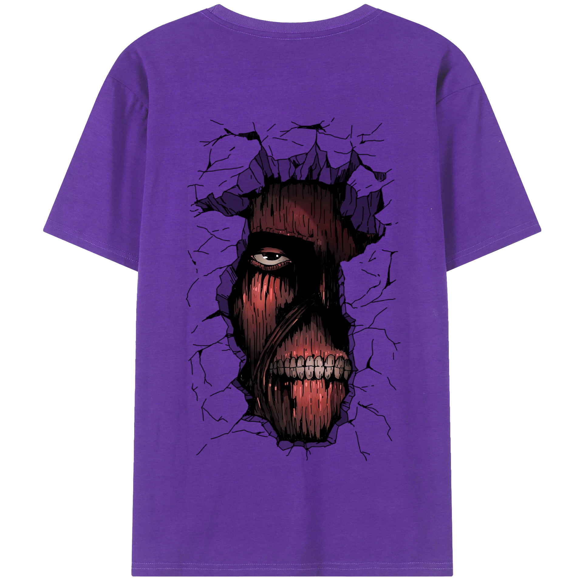 （画像用） 進撃の巨人 Attack on Titan 綿100％半袖Tシャツ（背面プリント）