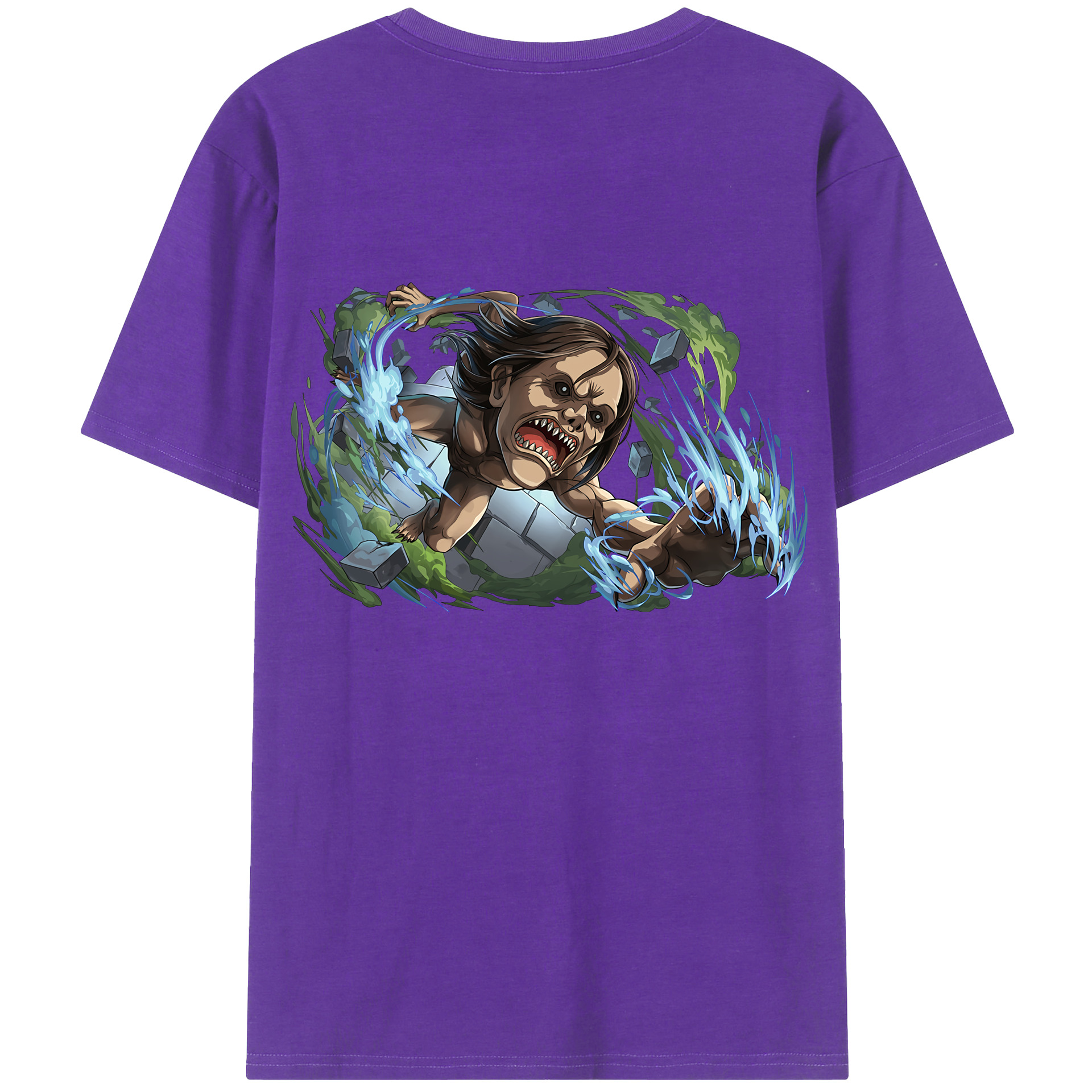 （画像用） 進撃の巨人 Attack on Titan 綿100％半袖Tシャツ（背面プリント）