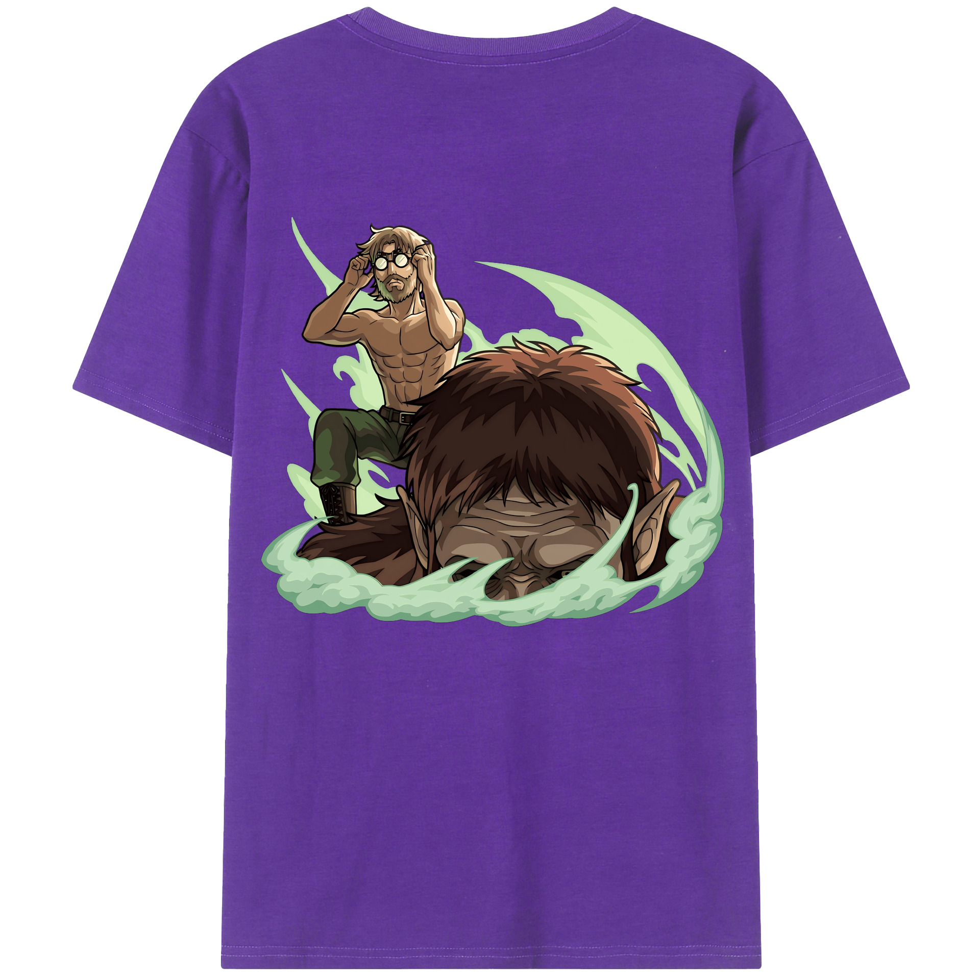 （画像用） 進撃の巨人 Attack on Titan 綿100％半袖Tシャツ（背面プリント）