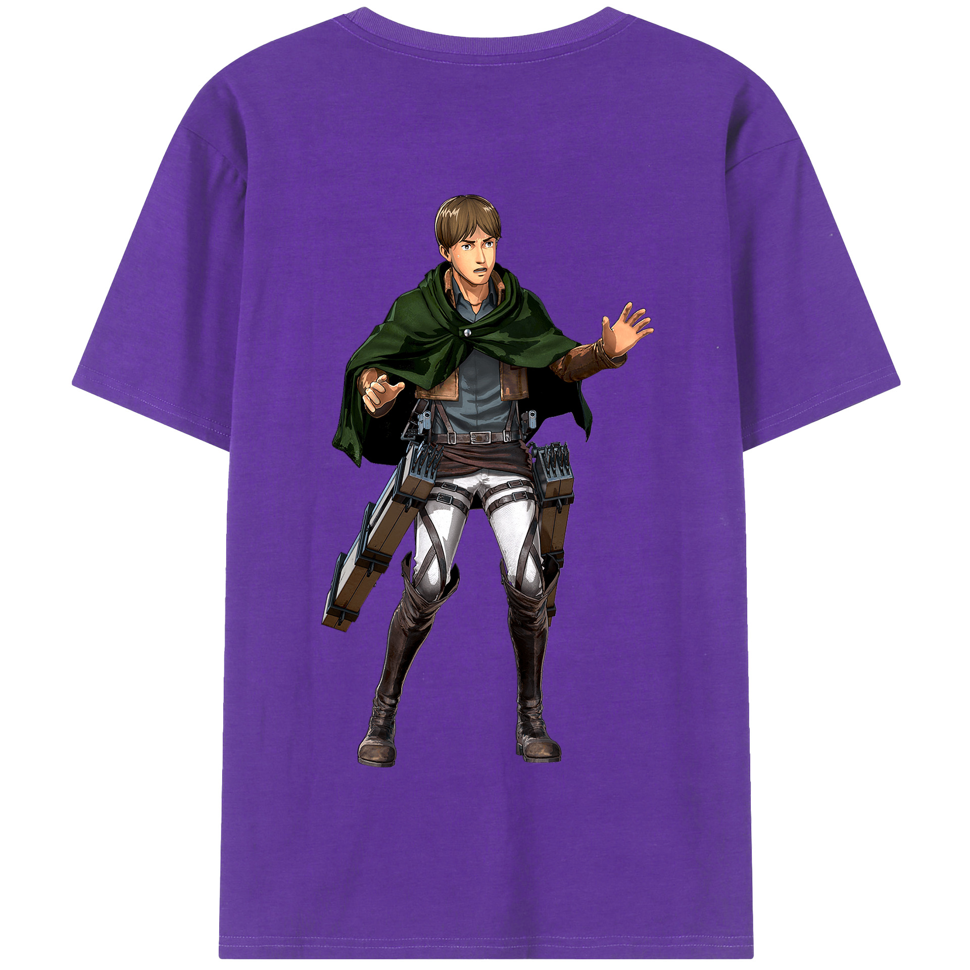 （画像用） 進撃の巨人 Attack on Titan 綿100％半袖Tシャツ（背面プリント）
