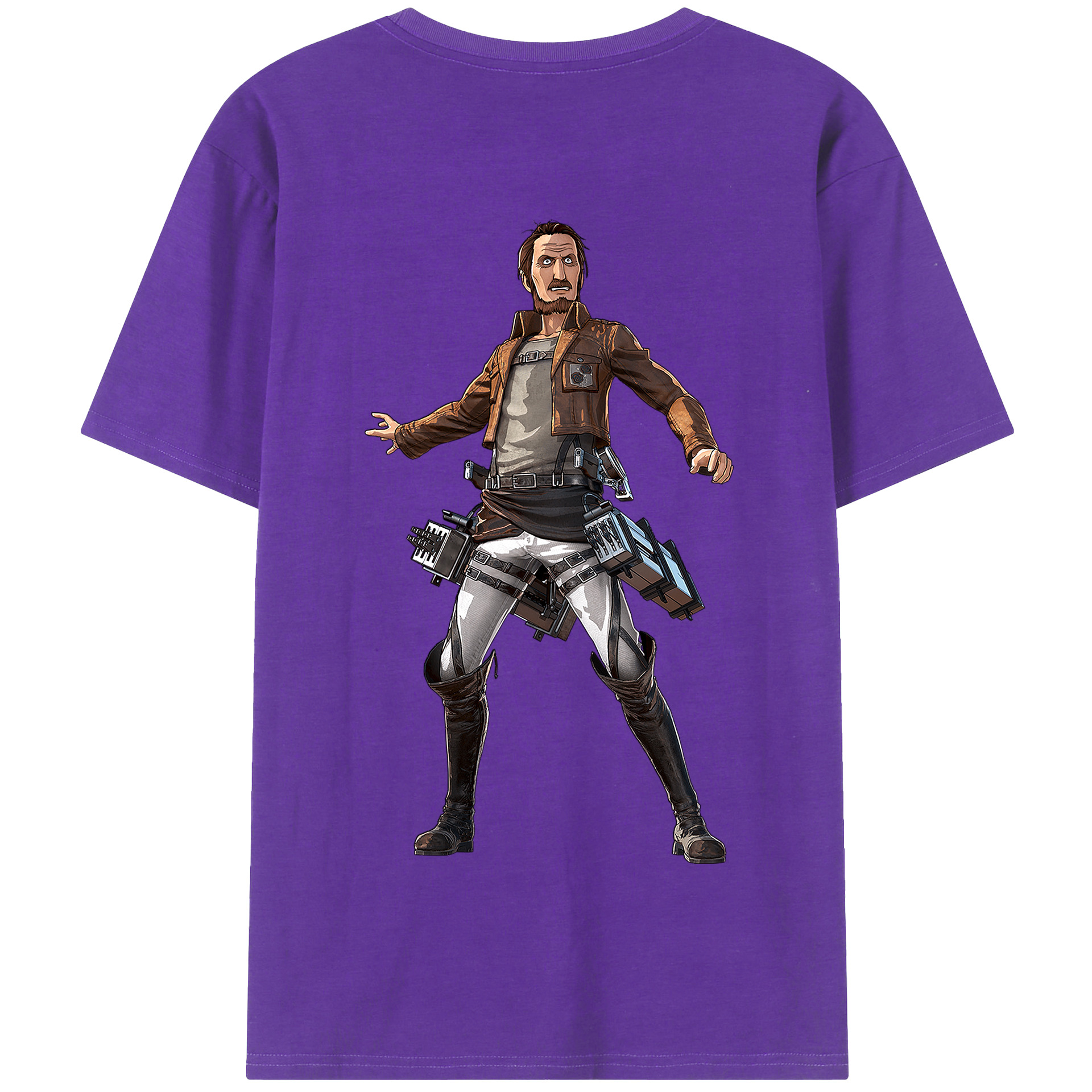 （画像用） 進撃の巨人 Attack on Titan 綿100％半袖Tシャツ（背面プリント）