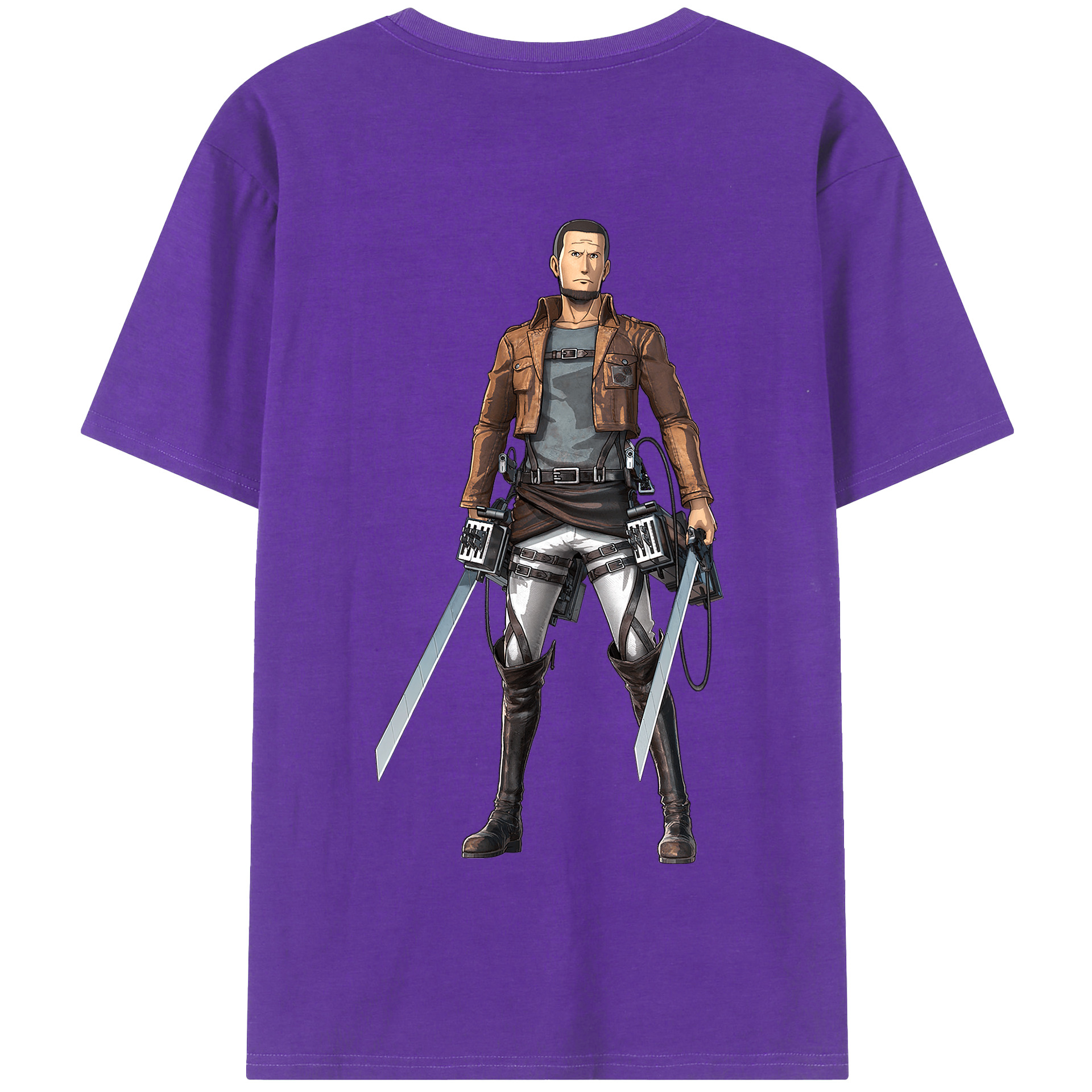（画像用） 進撃の巨人 Attack on Titan 綿100％半袖Tシャツ（背面プリント）