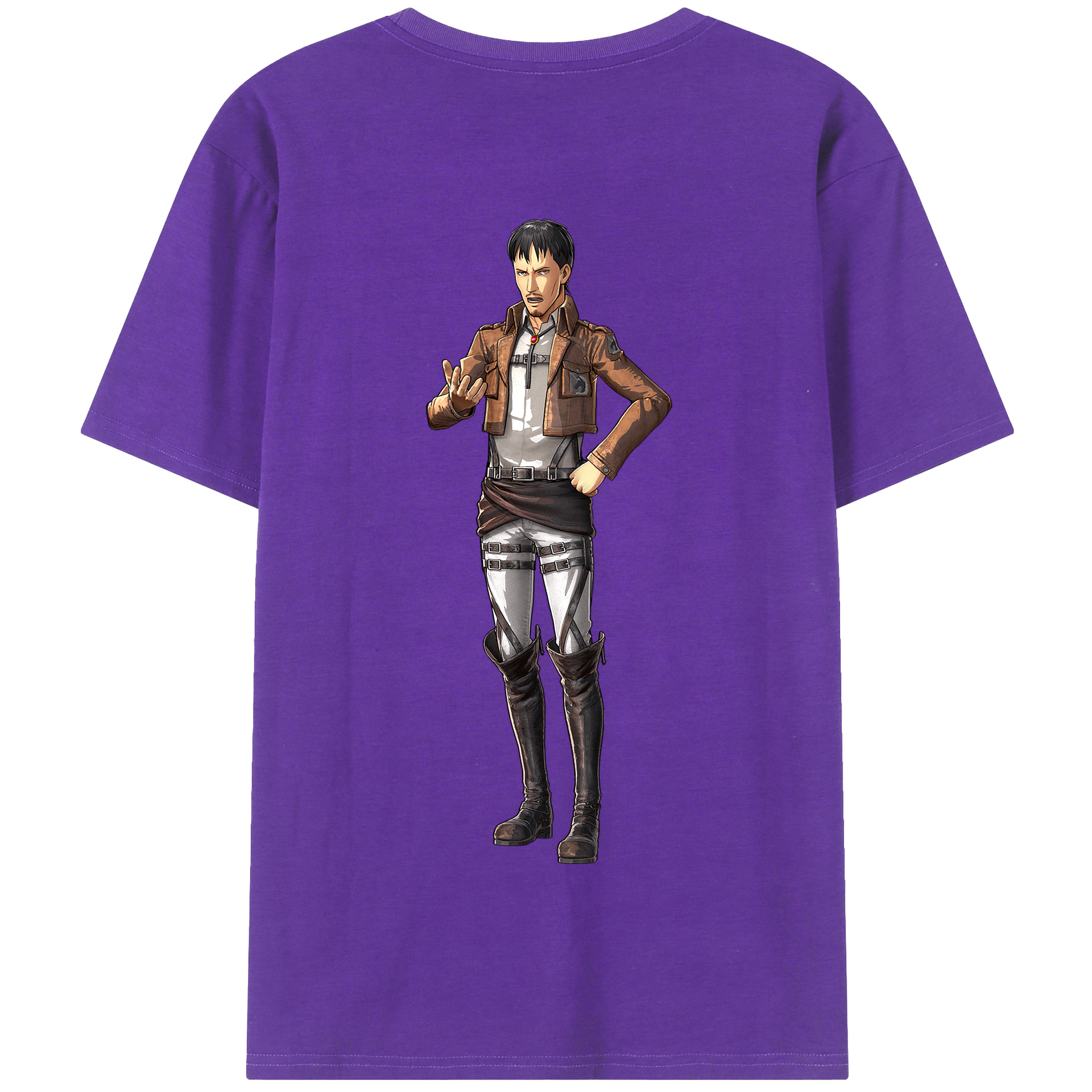 （画像用） 進撃の巨人 Attack on Titan 綿100％半袖Tシャツ（背面プリント）