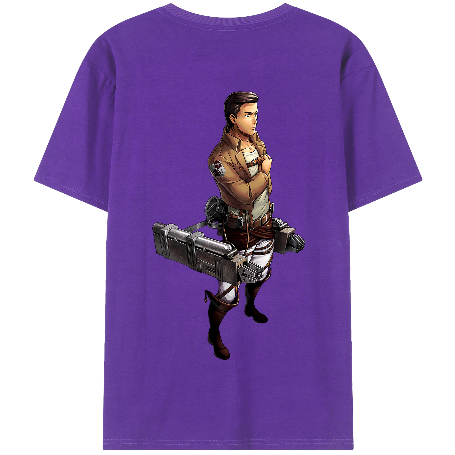 （画像用） 進撃の巨人 Attack on Titan 綿100％半袖Tシャツ（背面プリント）