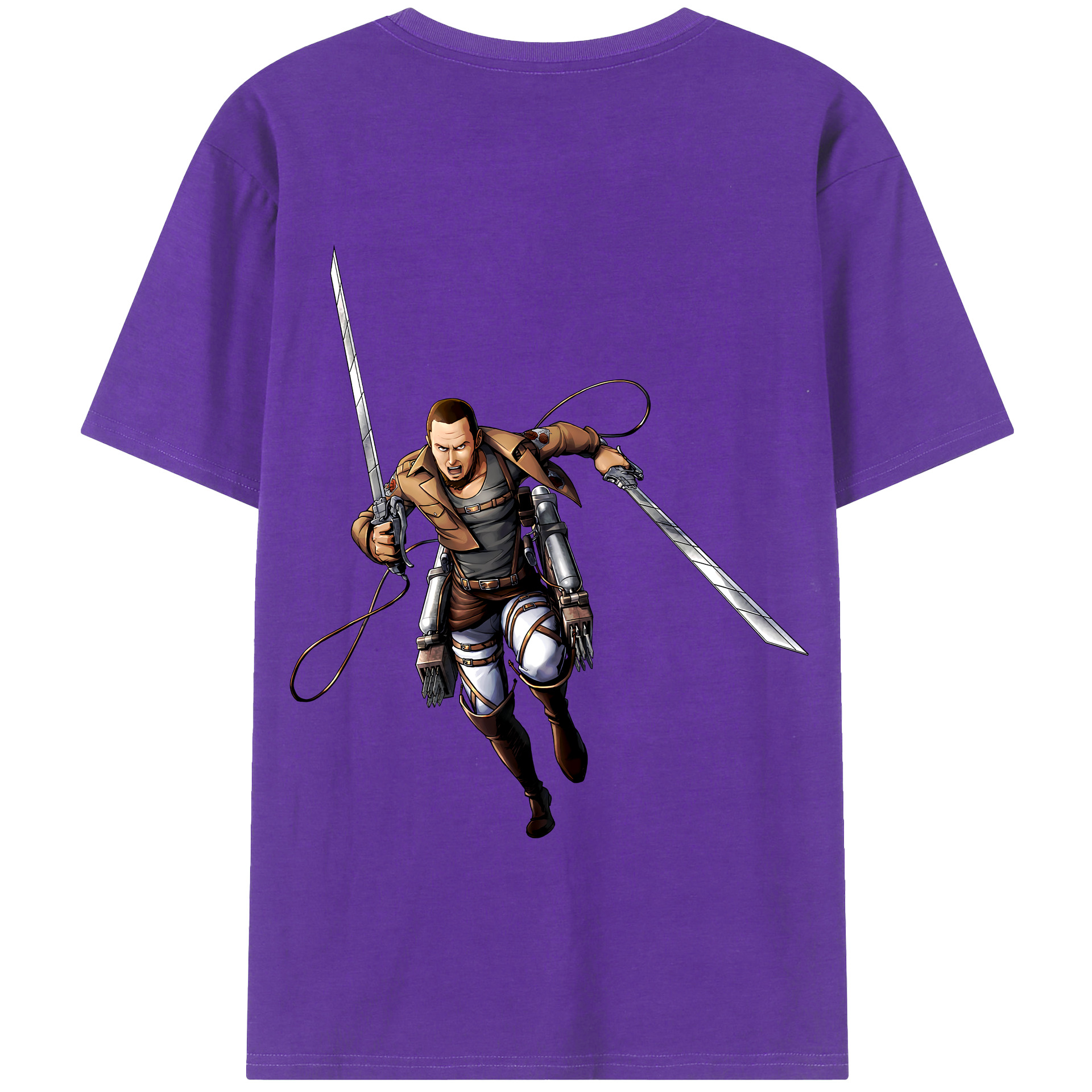 （画像用） 進撃の巨人 Attack on Titan 綿100％半袖Tシャツ（背面プリント）