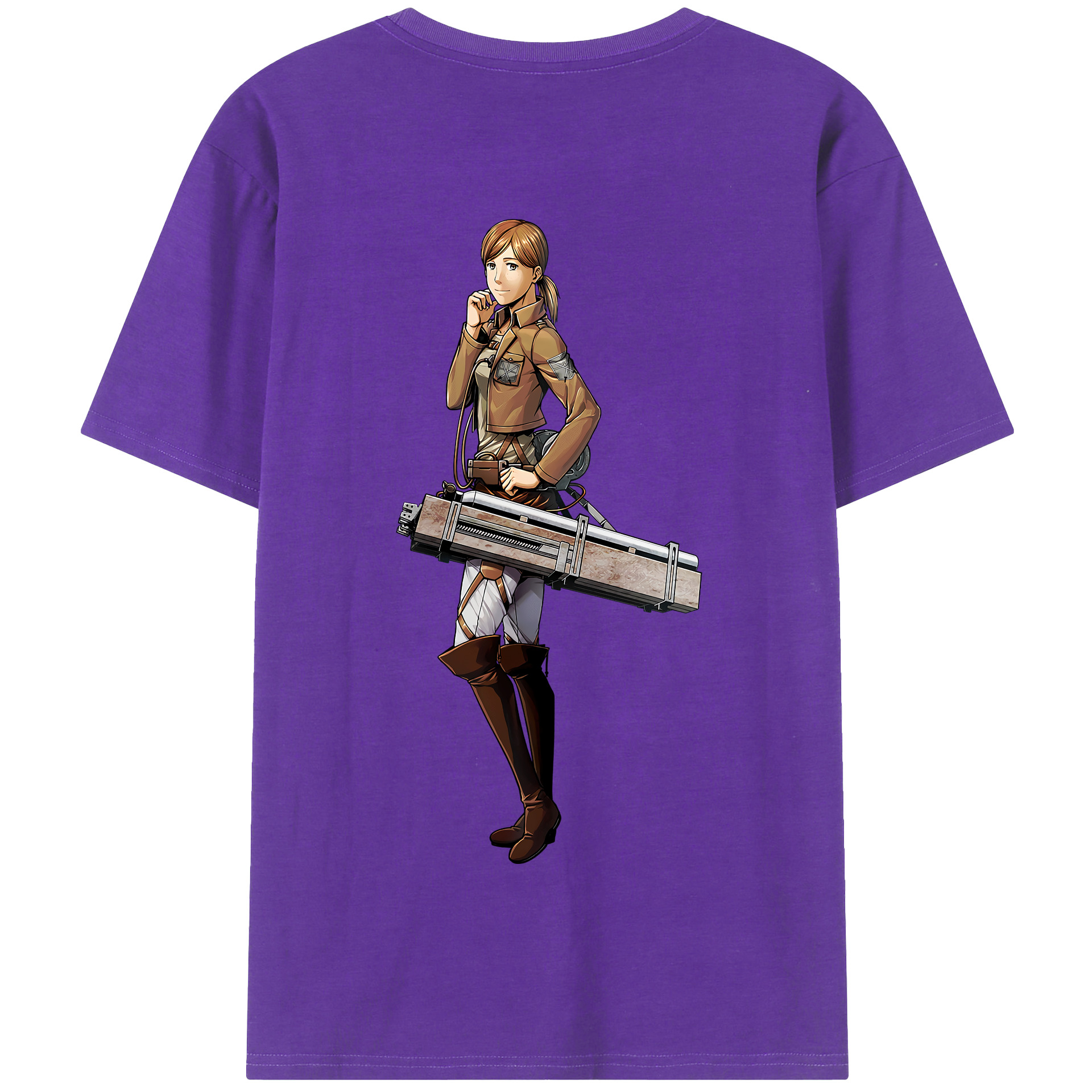 （画像用） 進撃の巨人 Attack on Titan 綿100％半袖Tシャツ（背面プリント）