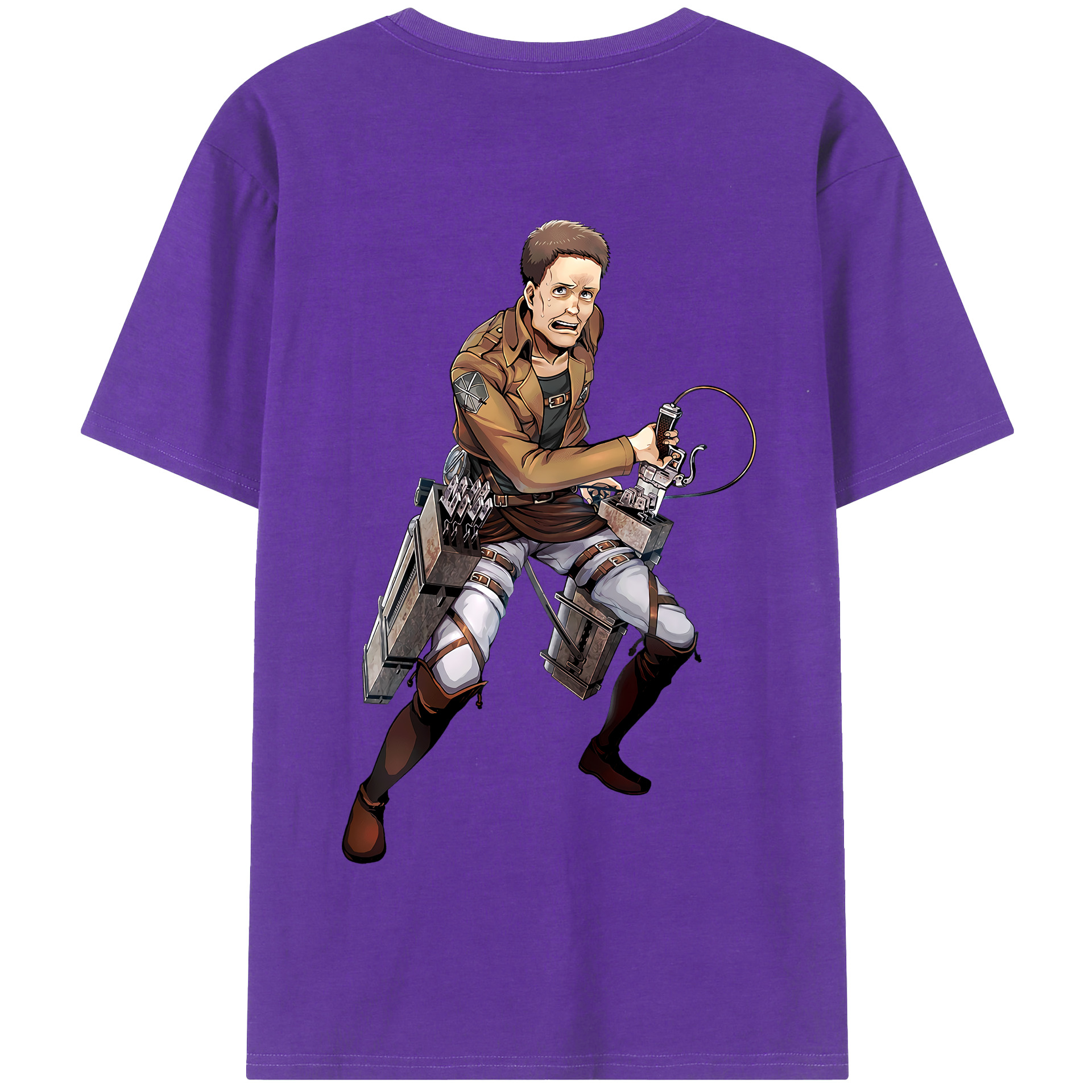 （画像用） 進撃の巨人 Attack on Titan 綿100％半袖Tシャツ（背面プリント）