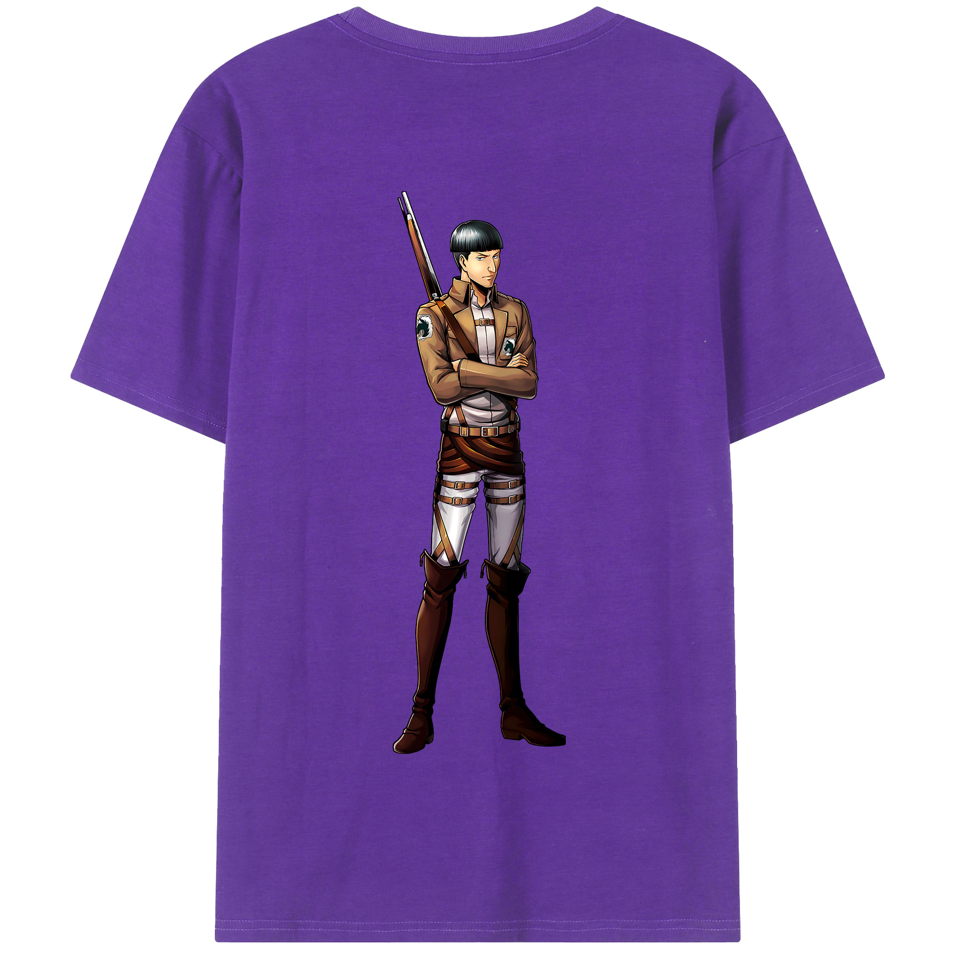 （画像用） 進撃の巨人 Attack on Titan 綿100％半袖Tシャツ（背面プリント）