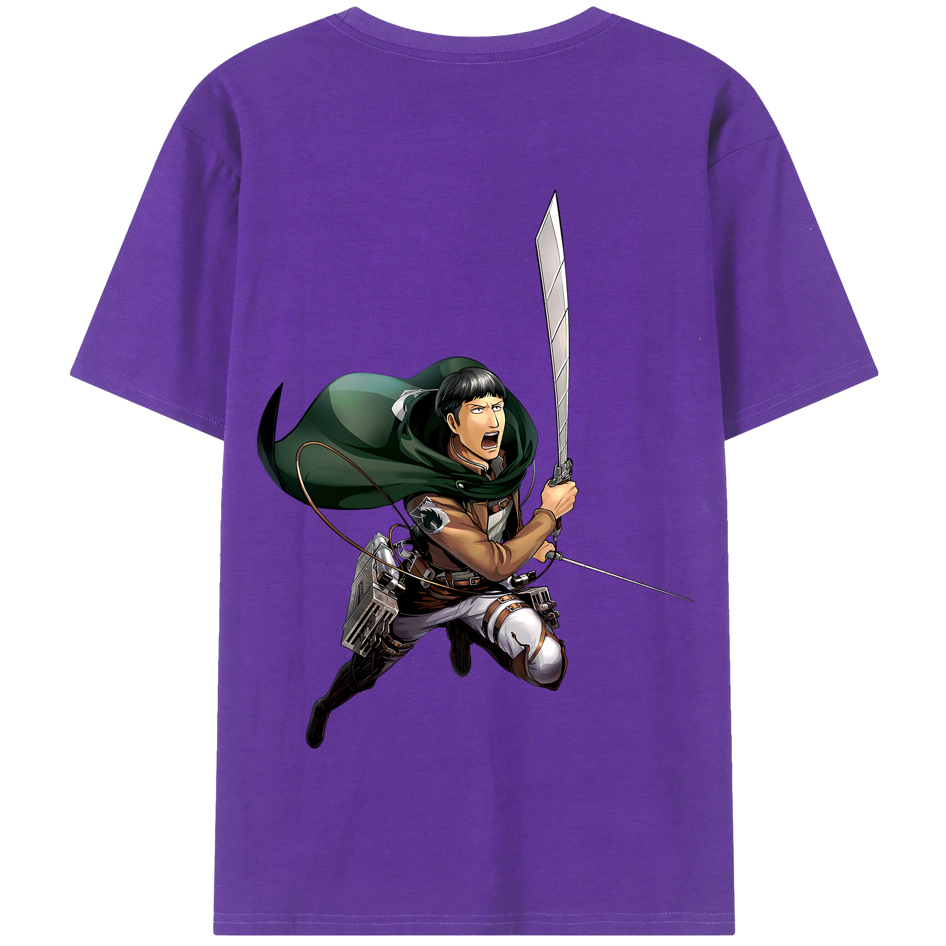 （画像用） 進撃の巨人 Attack on Titan 綿100％半袖Tシャツ（背面プリント）