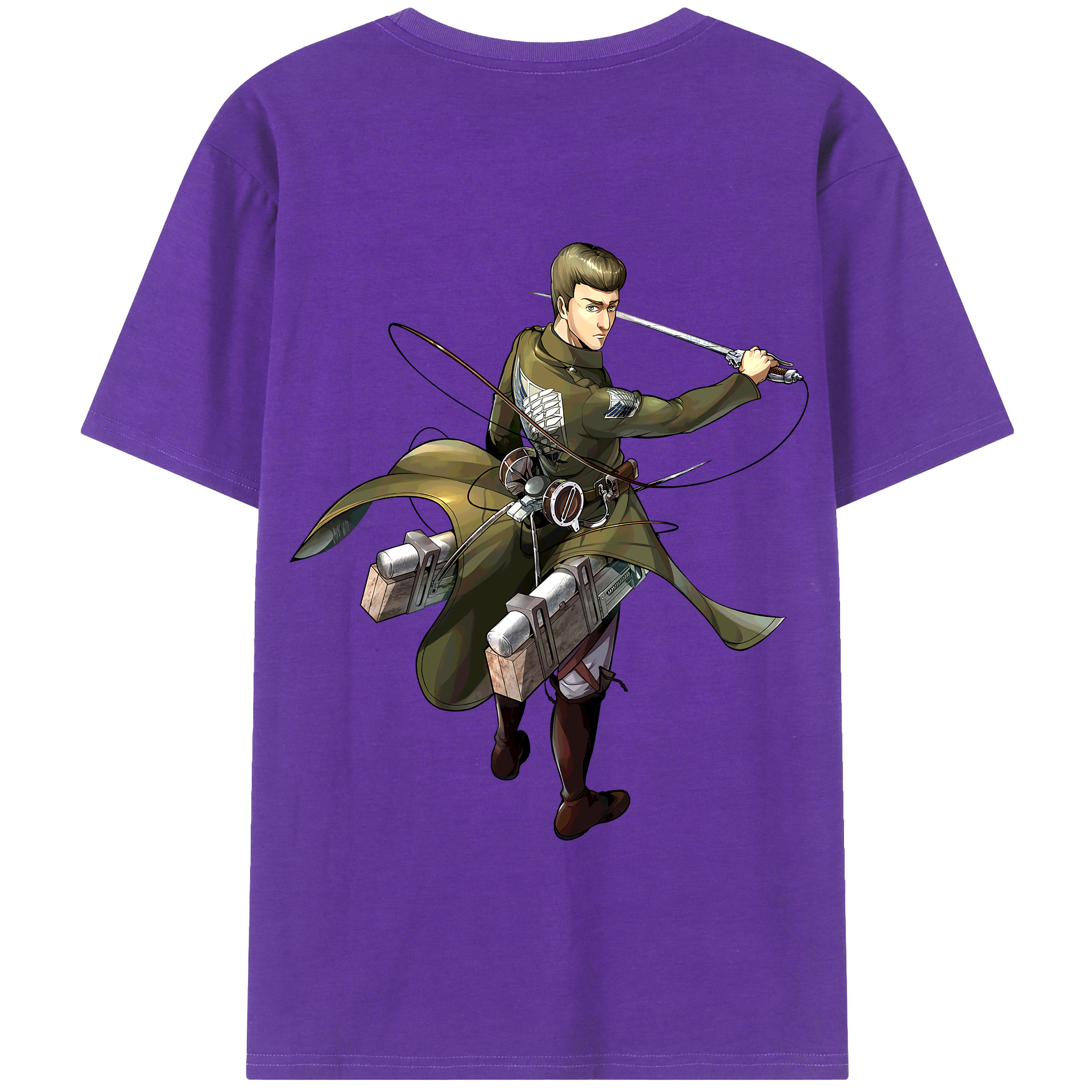 （画像用） 進撃の巨人 Attack on Titan 綿100％半袖Tシャツ（背面プリント）