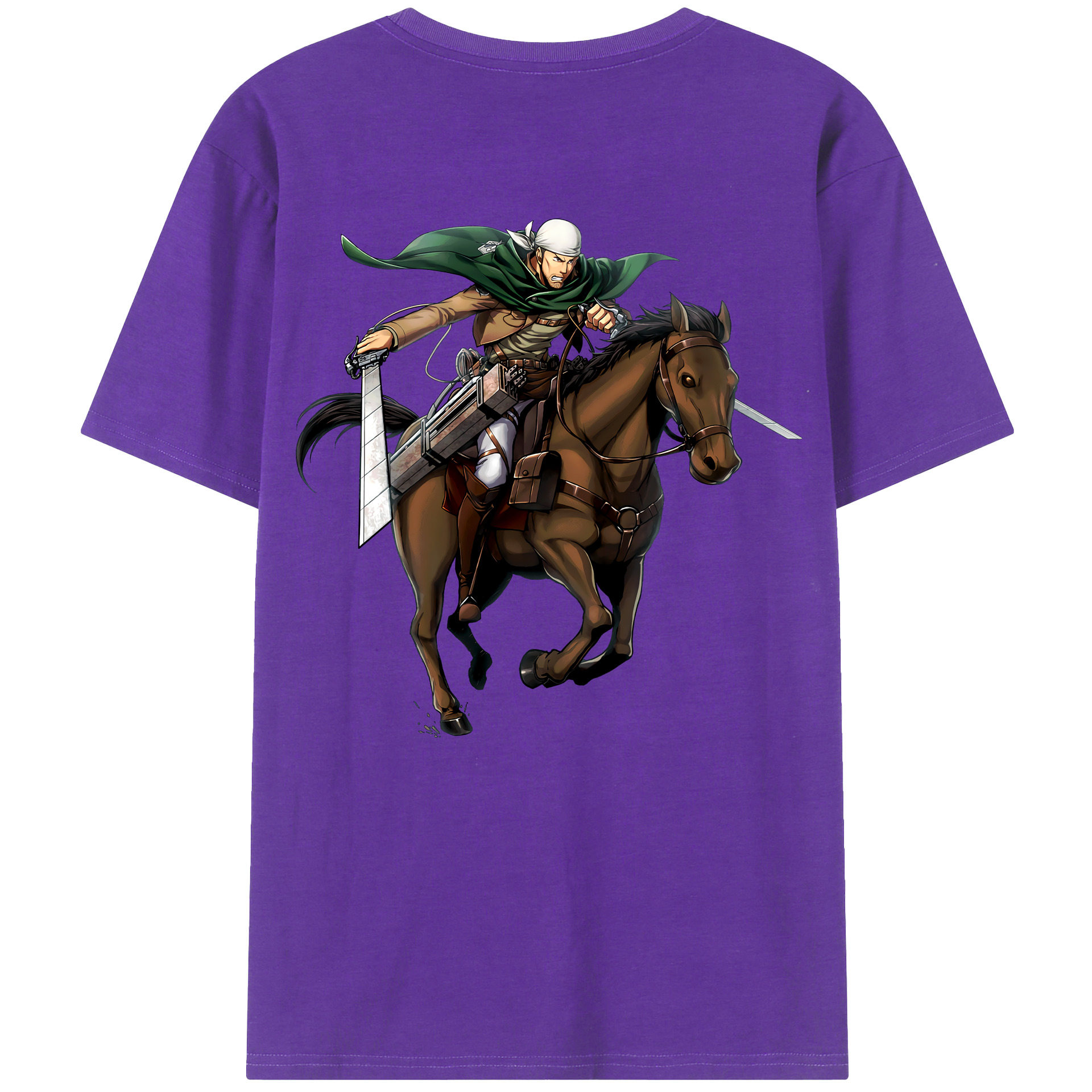 （画像用） 進撃の巨人 Attack on Titan 綿100％半袖Tシャツ（背面プリント）