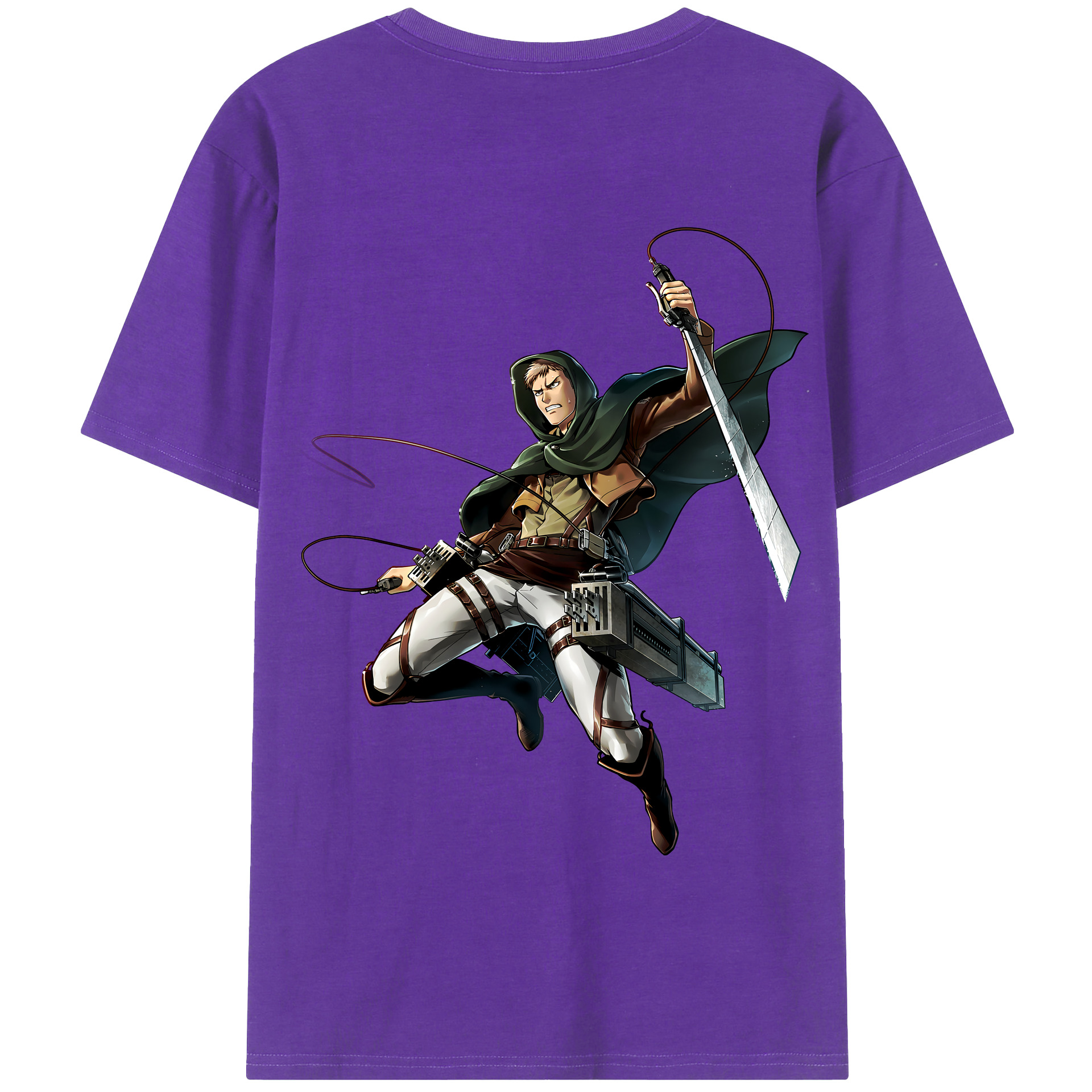 （画像用） 進撃の巨人 Attack on Titan 綿100％半袖Tシャツ（背面プリント）