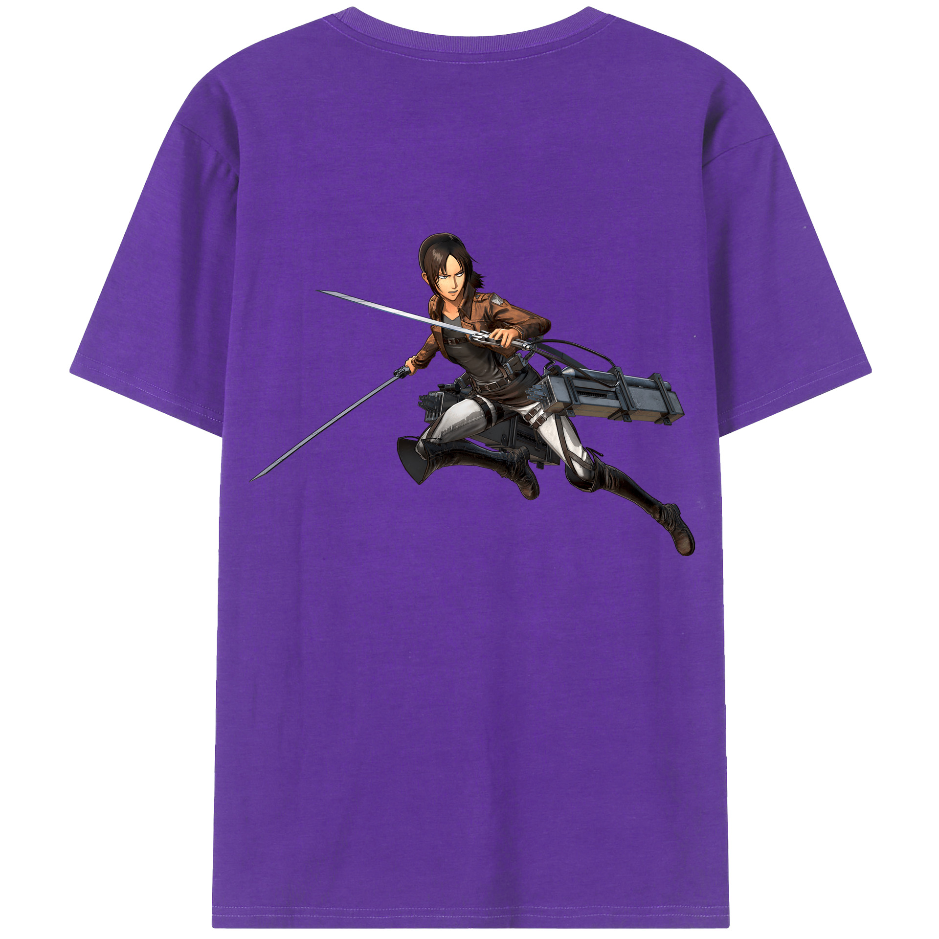（画像用） 進撃の巨人 Attack on Titan 綿100％半袖Tシャツ（背面プリント）