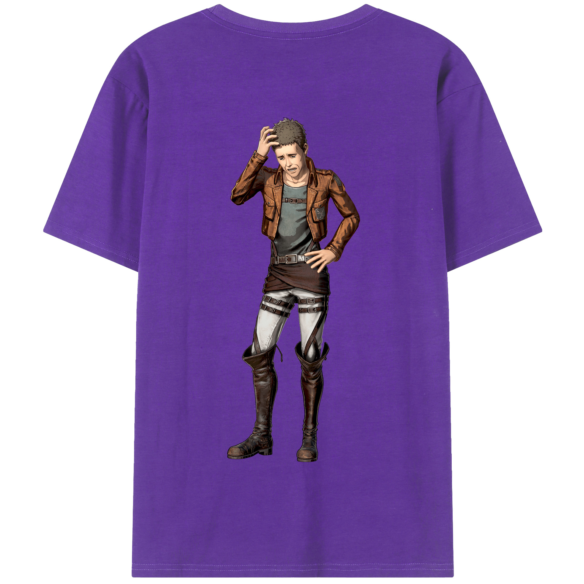 （画像用） 進撃の巨人 Attack on Titan 綿100％半袖Tシャツ（背面プリント）