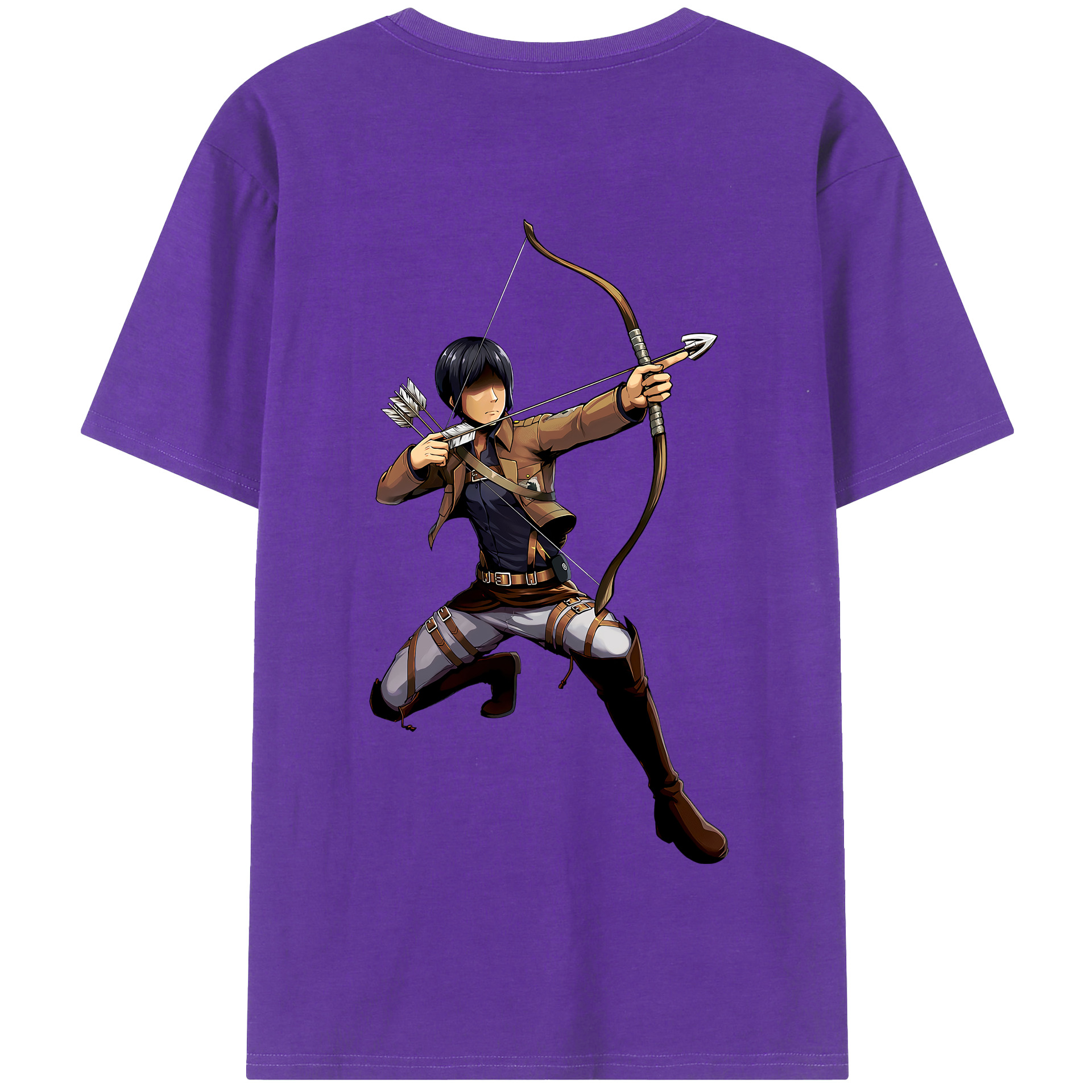 （画像用） 進撃の巨人 Attack on Titan 綿100％半袖Tシャツ（背面プリント）