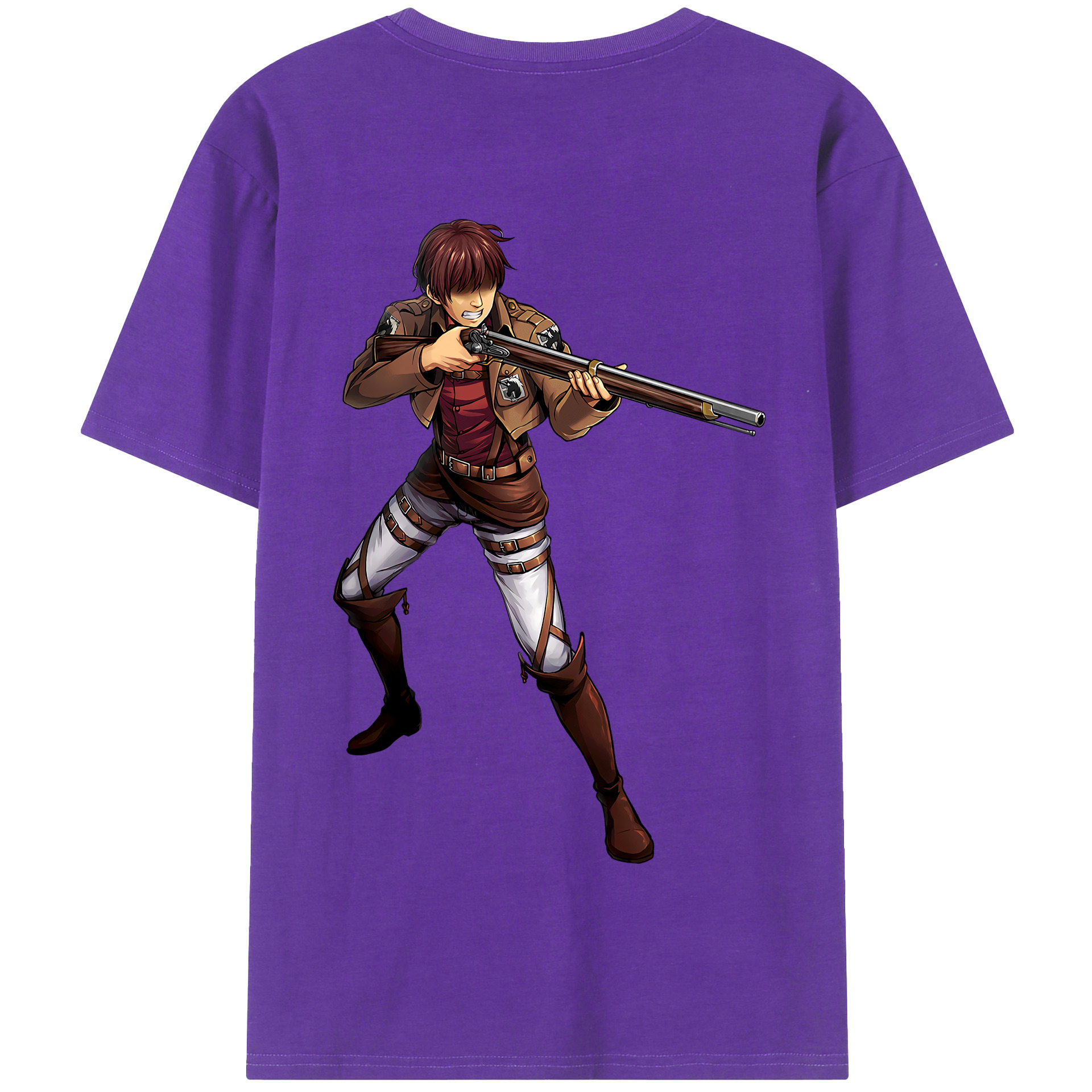 （画像用） 進撃の巨人 Attack on Titan 綿100％半袖Tシャツ（背面プリント）