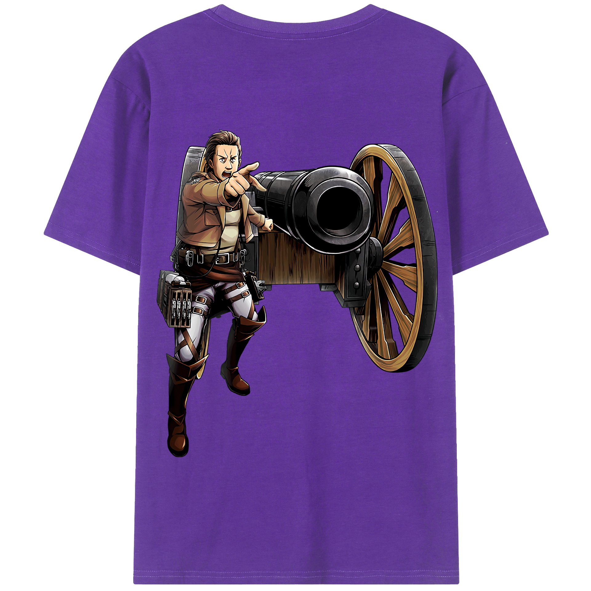 （画像用） 進撃の巨人 Attack on Titan 綿100％半袖Tシャツ（背面プリント）