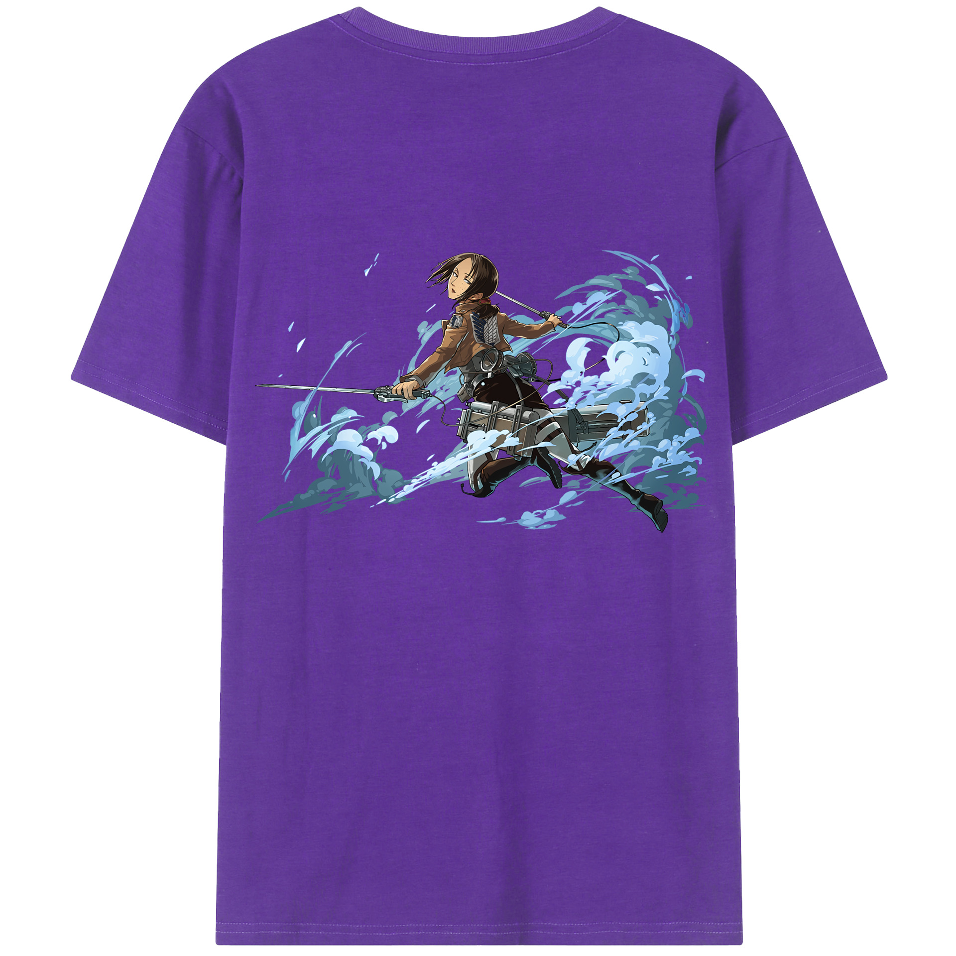 （画像用） 進撃の巨人 Attack on Titan 綿100％半袖Tシャツ（背面プリント）