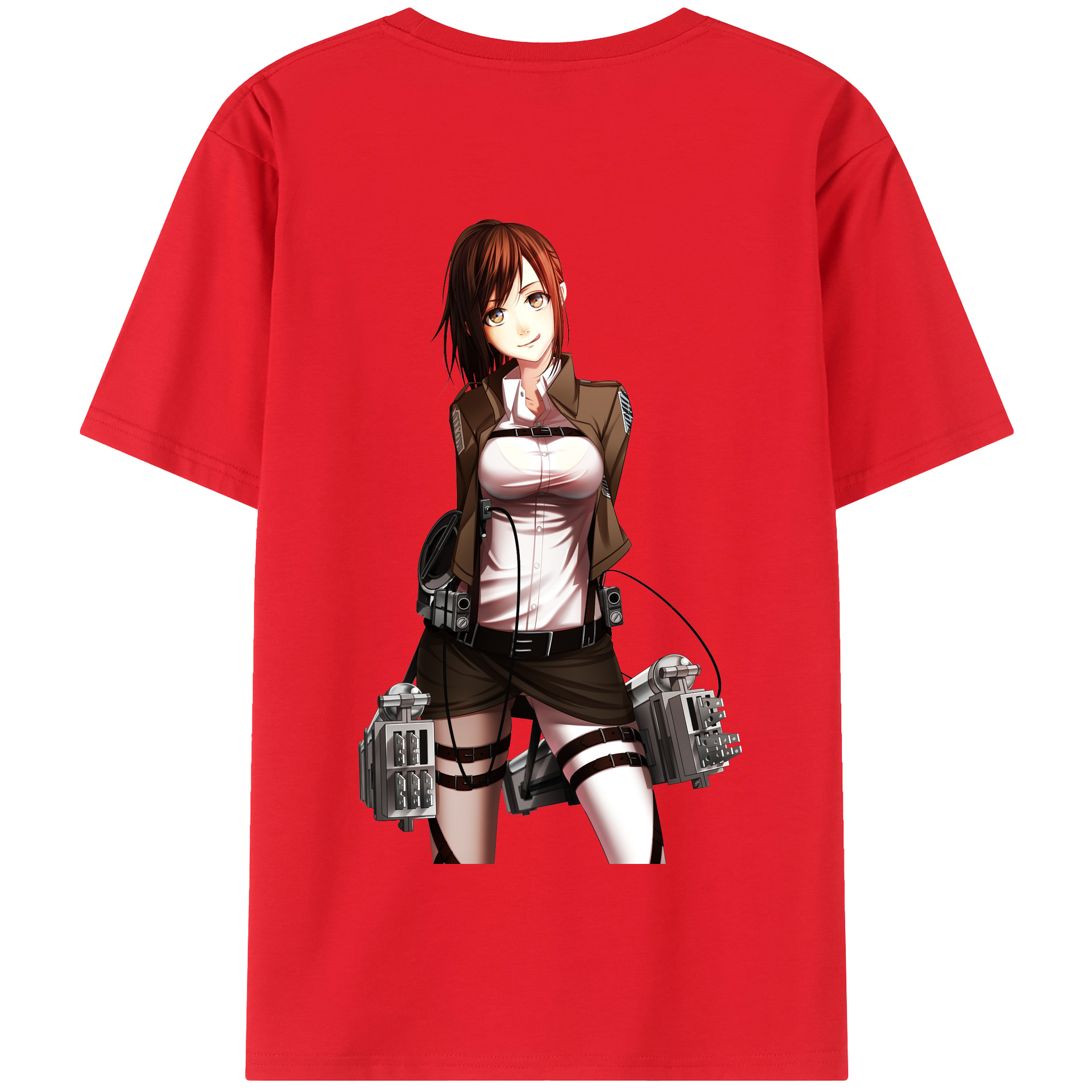 （画像用） 進撃の巨人 サシャ·ブラウス Attack on Titan Sasha Blaus 綿100％半袖Tシャツ（背面プリント）