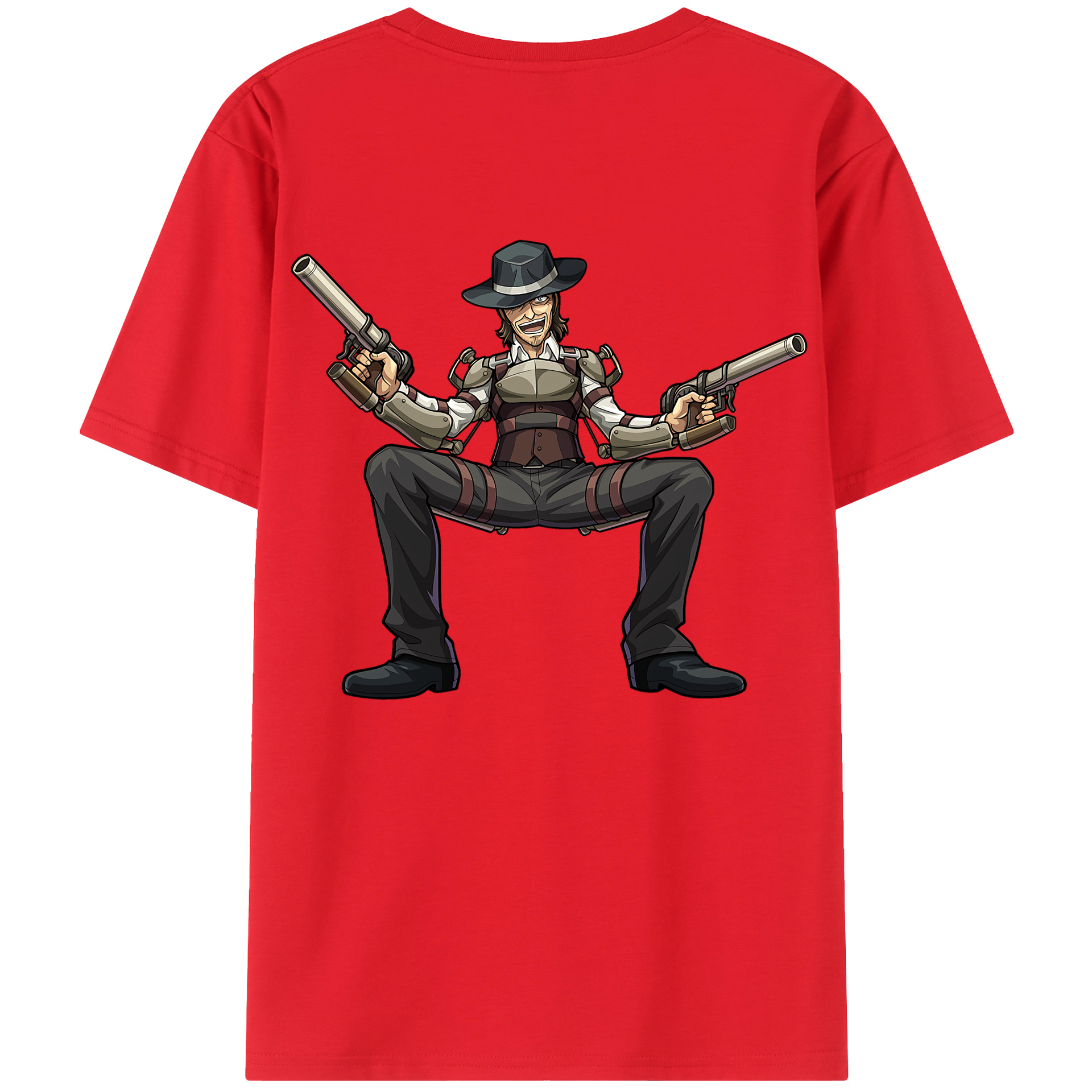 （画像用） 進撃の巨人 ケニー·アッカーマン Attack on Titan Kenny Ackerman 綿100％半袖Tシャツ（背面プリント）