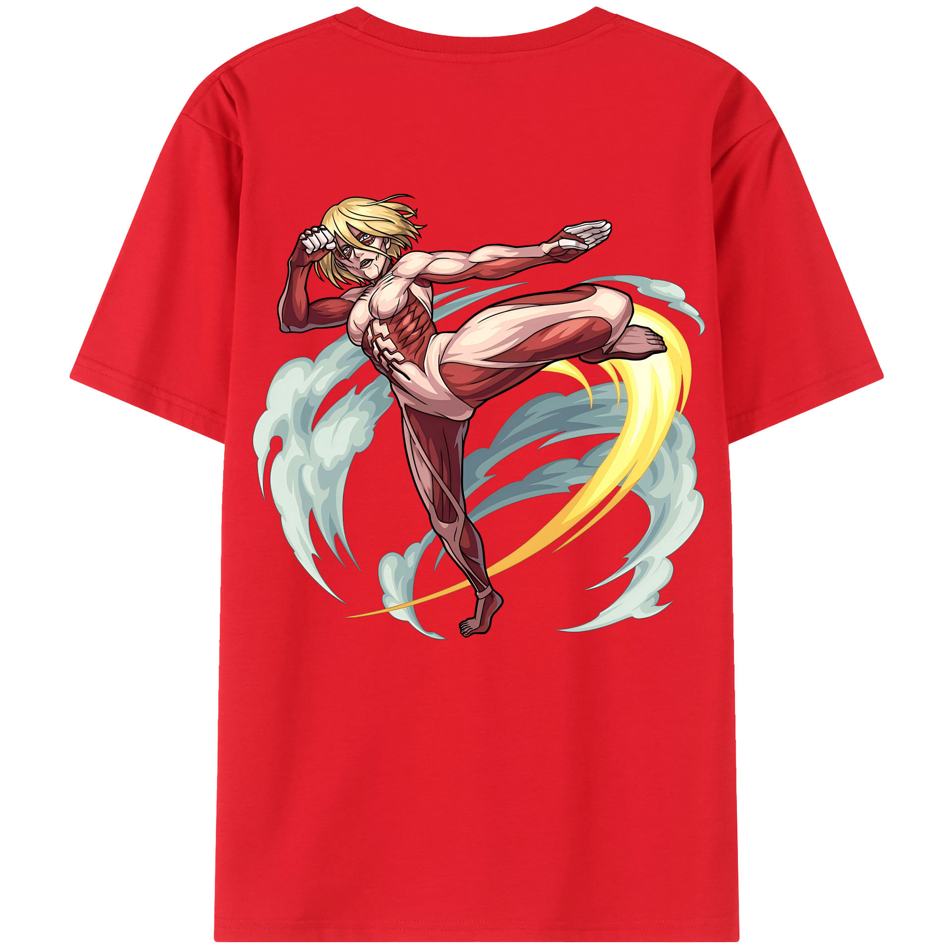 （画像用） 進撃の巨人 Attack on Titan 綿100％半袖Tシャツ（背面プリント）