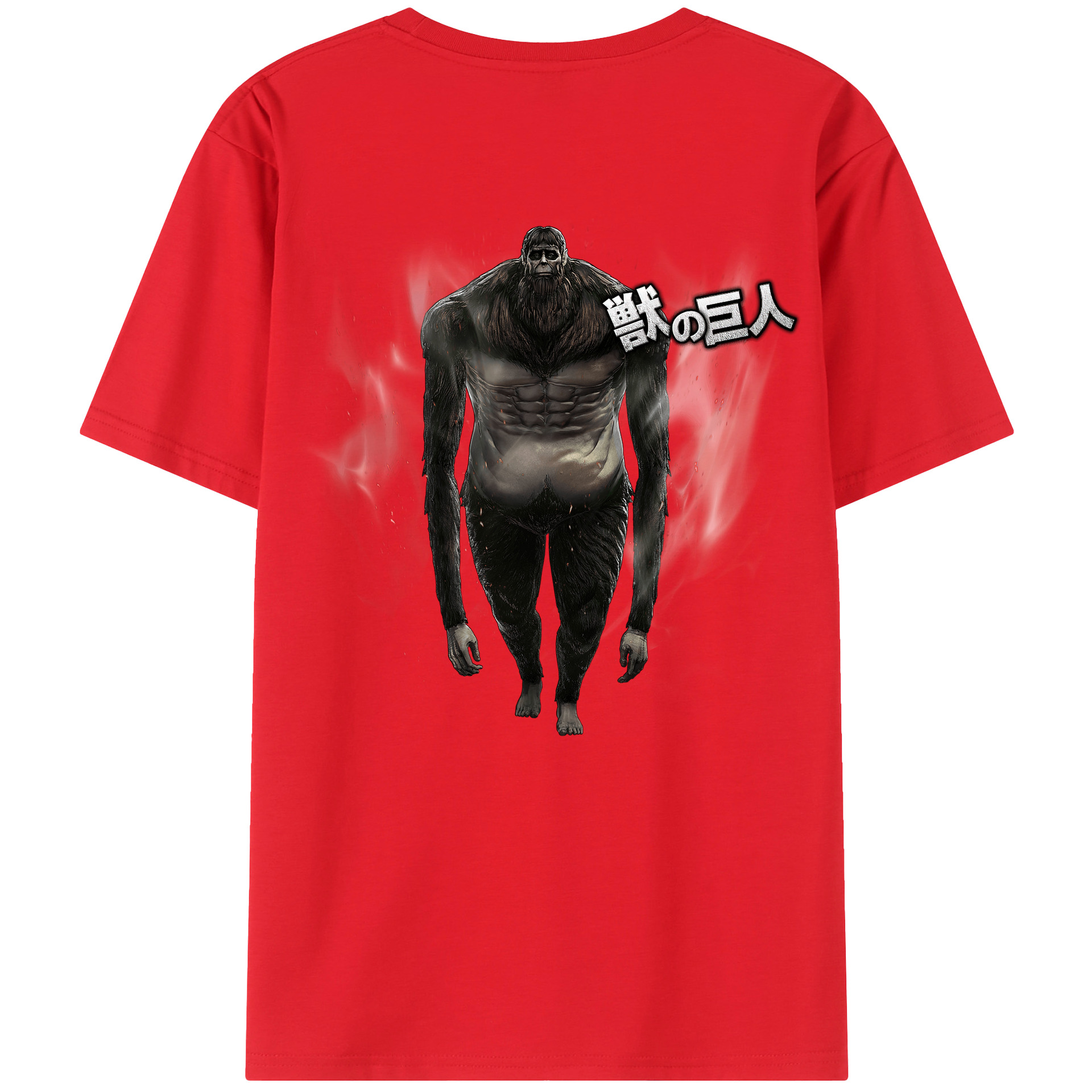 （画像用） 進撃の巨人 Attack on Titan 綿100％半袖Tシャツ（背面プリント）