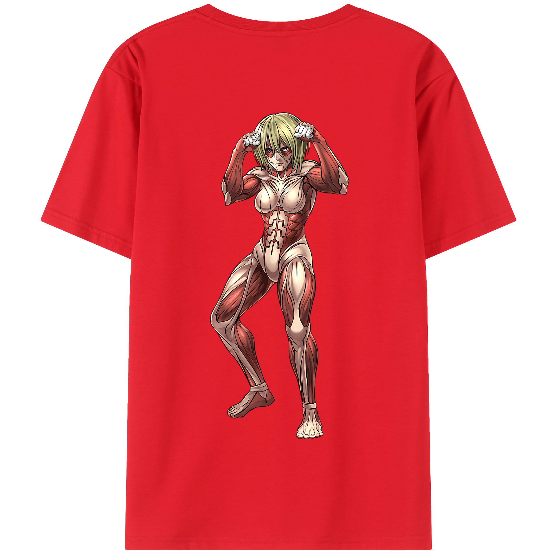 （画像用） 進撃の巨人 Attack on Titan 綿100％半袖Tシャツ（背面プリント）