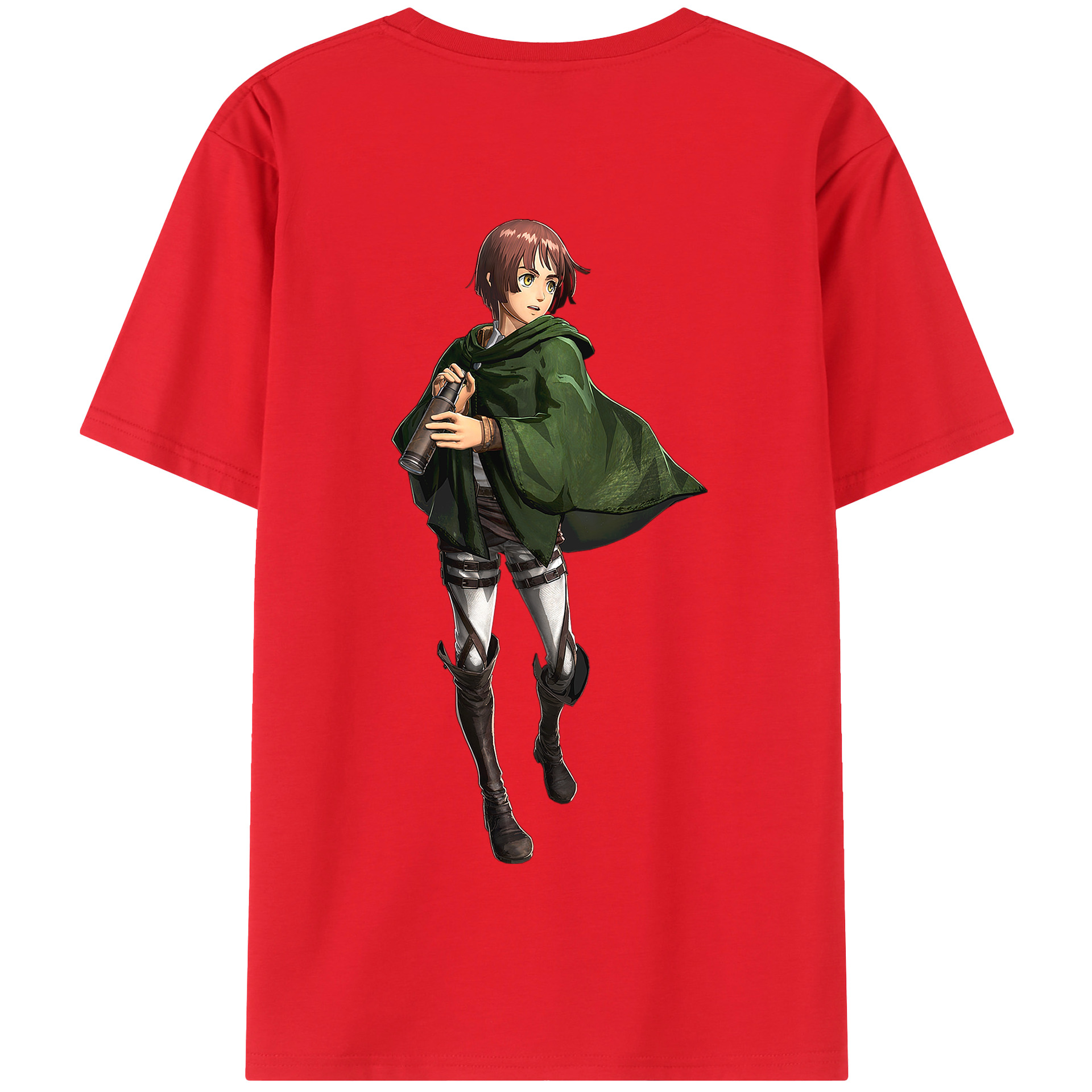 （画像用） 進撃の巨人 Attack on Titan 綿100％半袖Tシャツ（背面プリント）