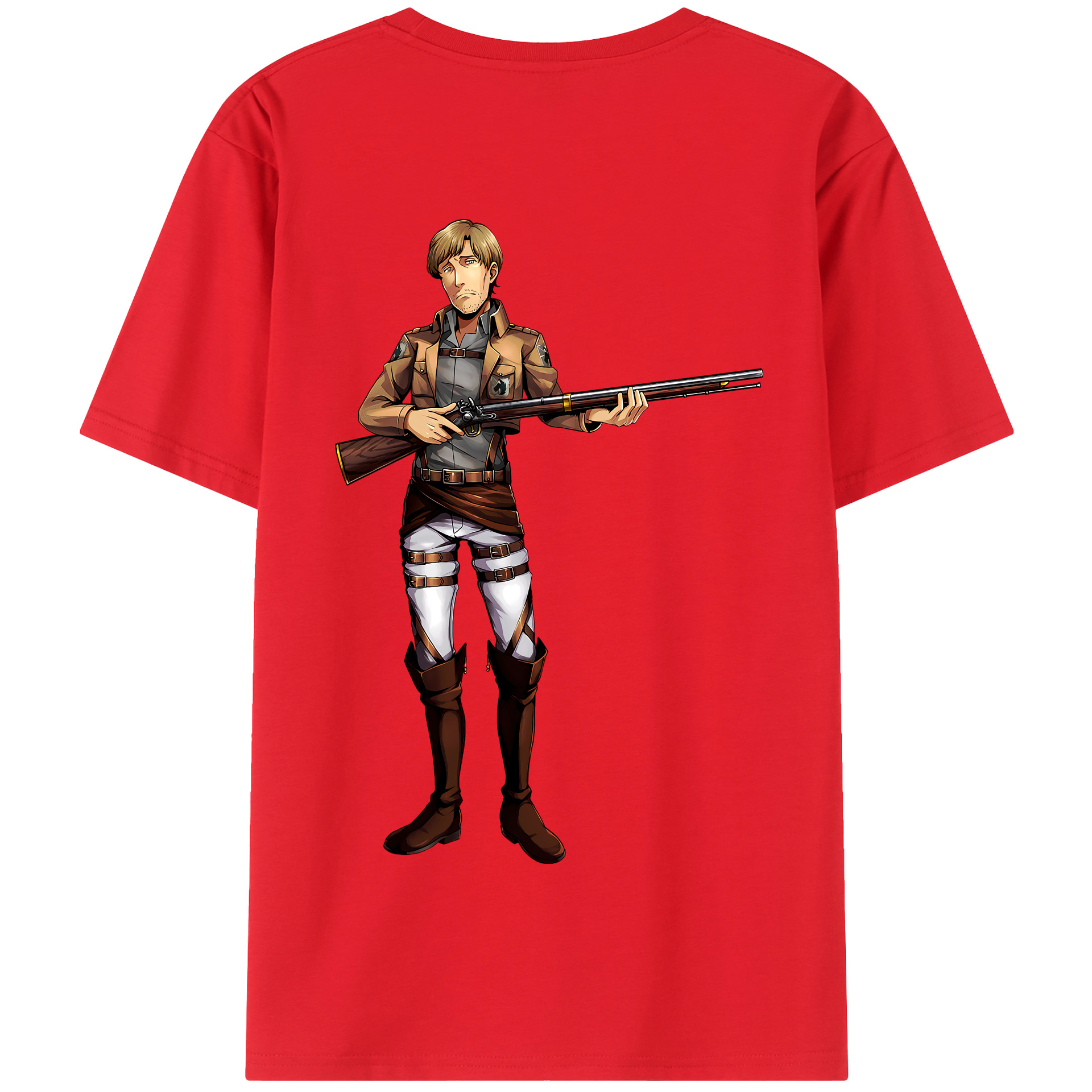 （画像用） 進撃の巨人 Attack on Titan 綿100％半袖Tシャツ（背面プリント）