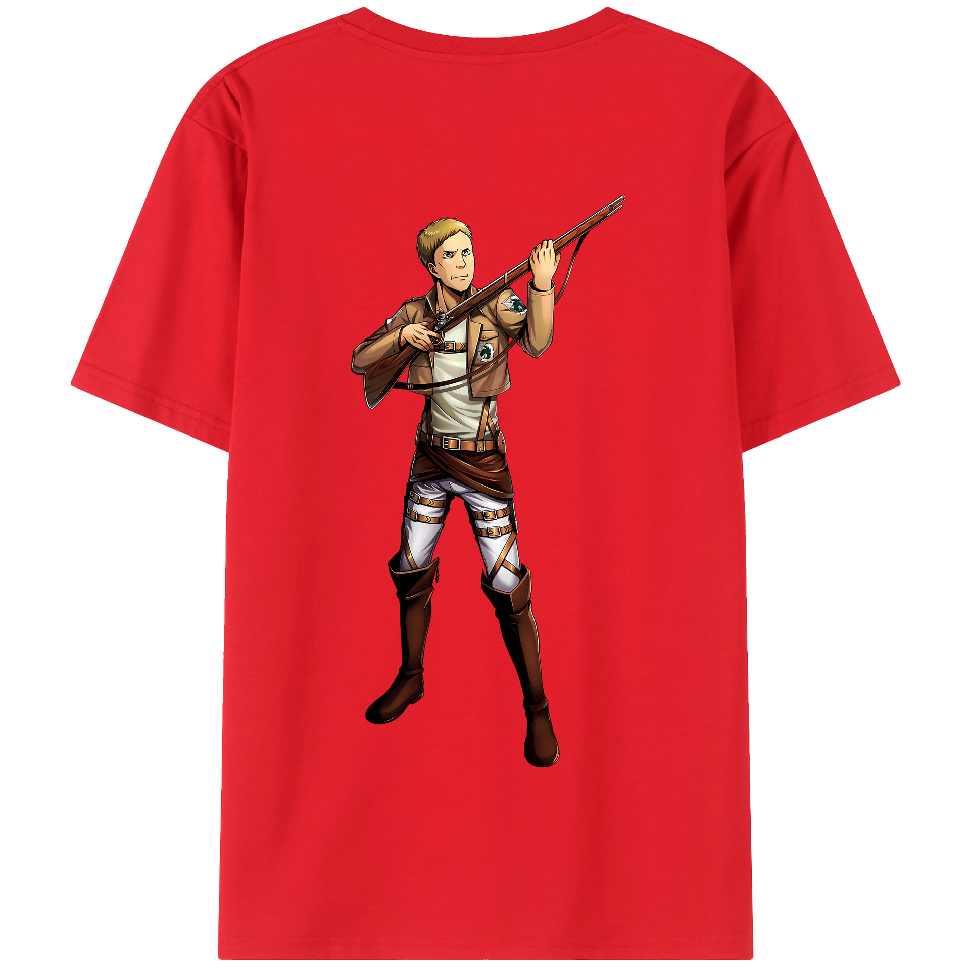（画像用） 進撃の巨人 Attack on Titan 綿100％半袖Tシャツ（背面プリント）