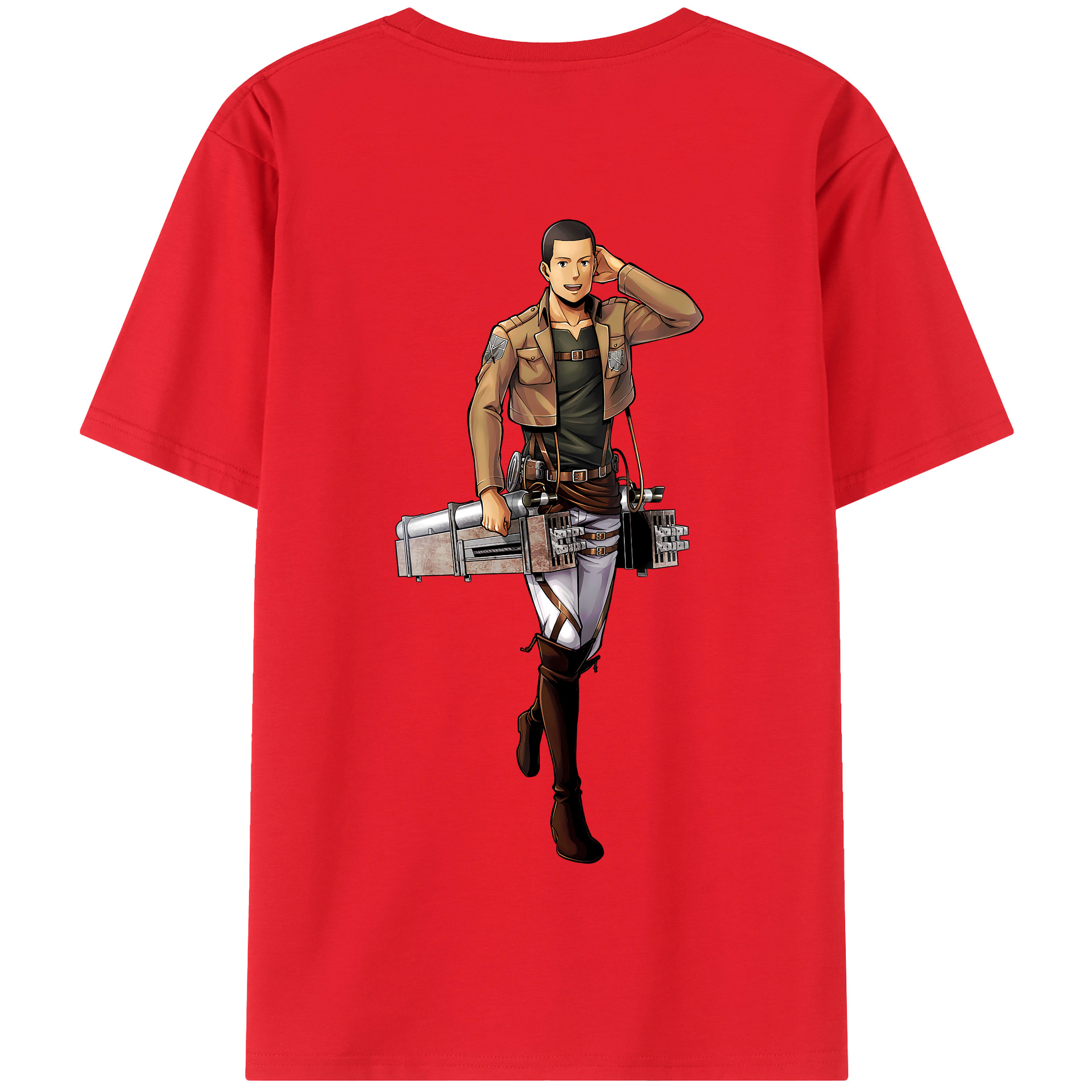 （画像用） 進撃の巨人 Attack on Titan 綿100％半袖Tシャツ（背面プリント）