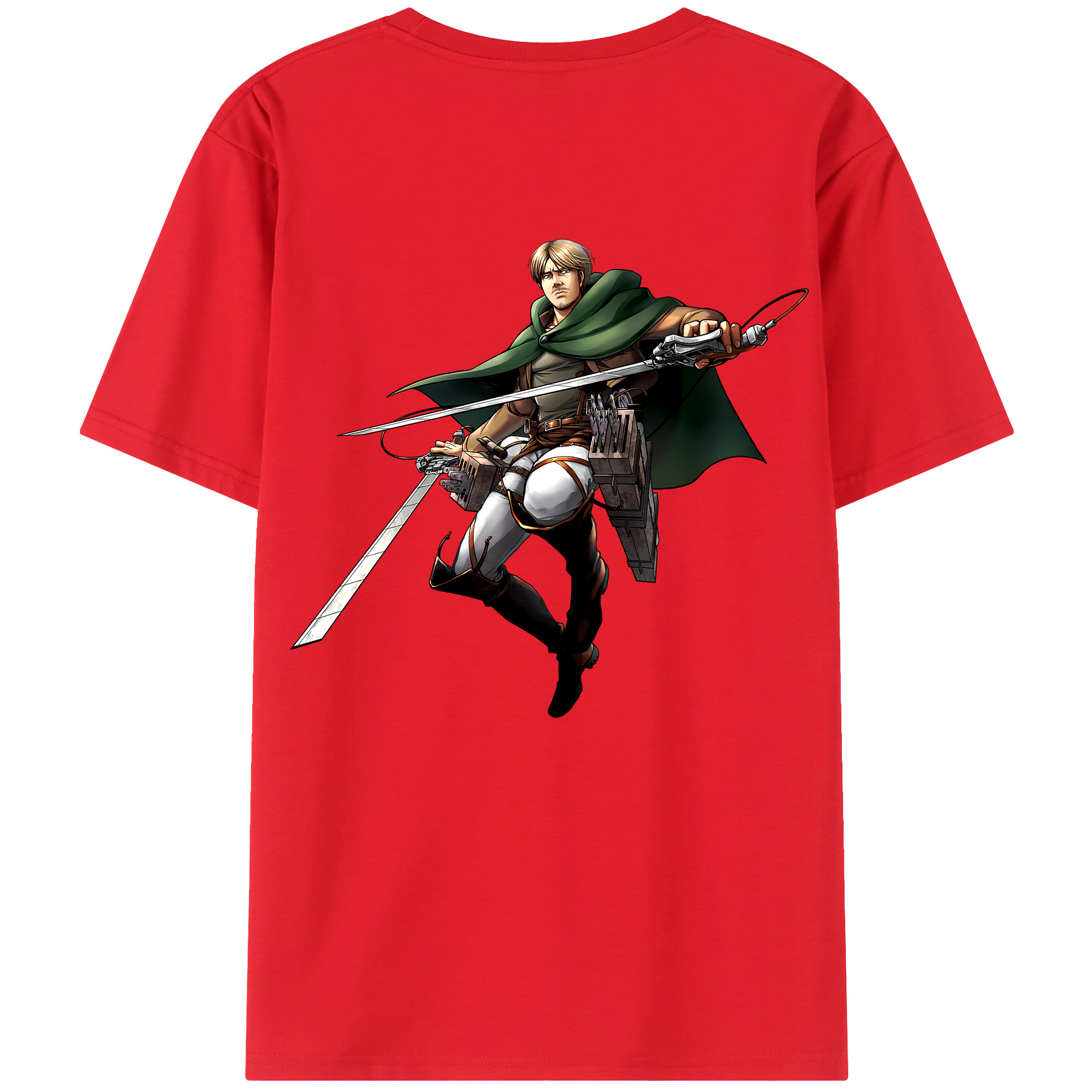 （画像用） 進撃の巨人 Attack on Titan 綿100％半袖Tシャツ（背面プリント）