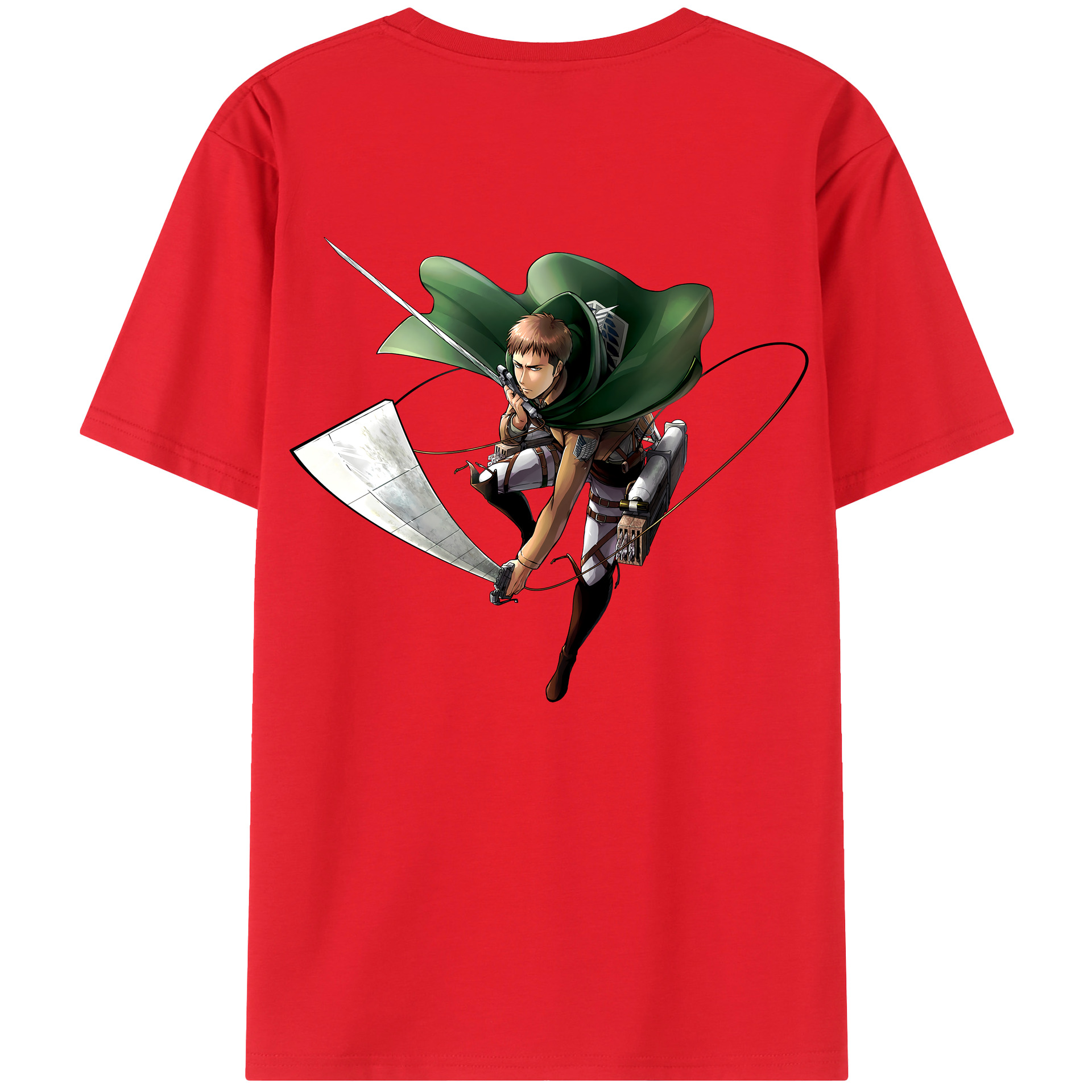 （画像用） 進撃の巨人 Attack on Titan 綿100％半袖Tシャツ（背面プリント）