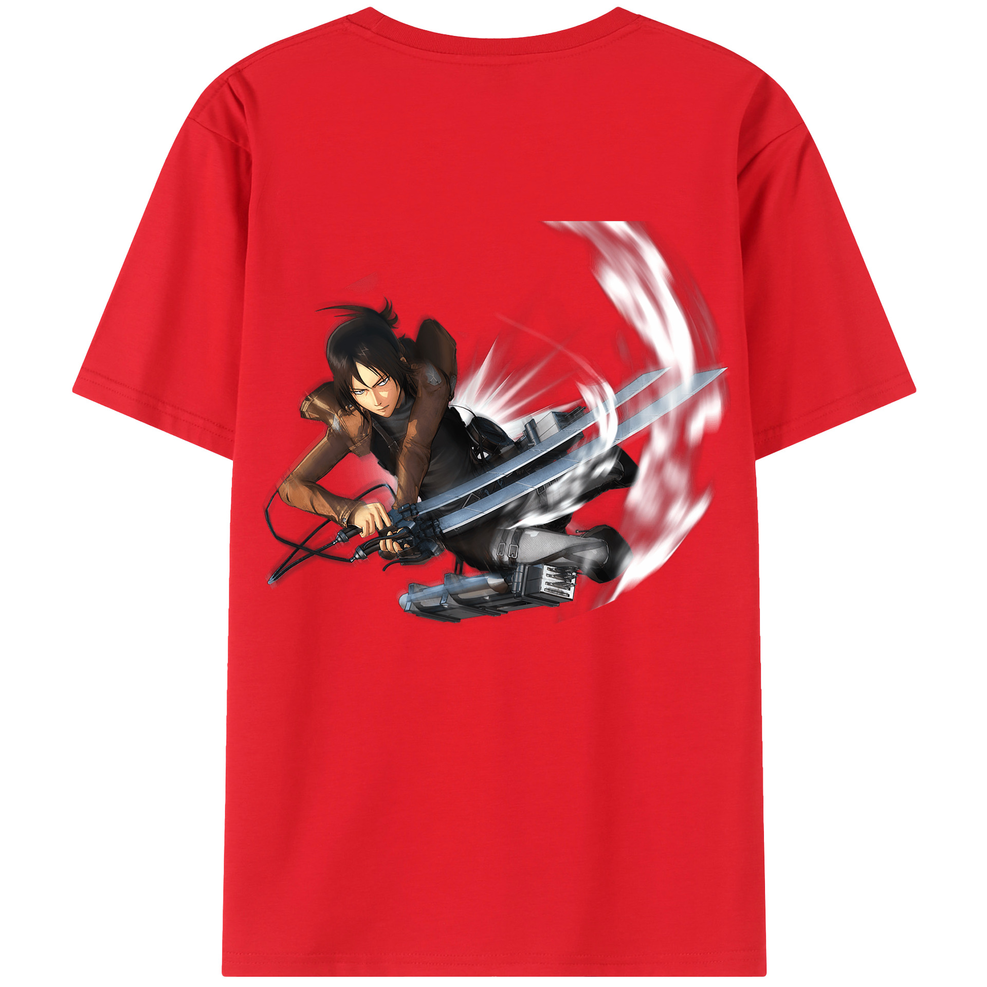 （画像用） 進撃の巨人 Attack on Titan 綿100％半袖Tシャツ（背面プリント）