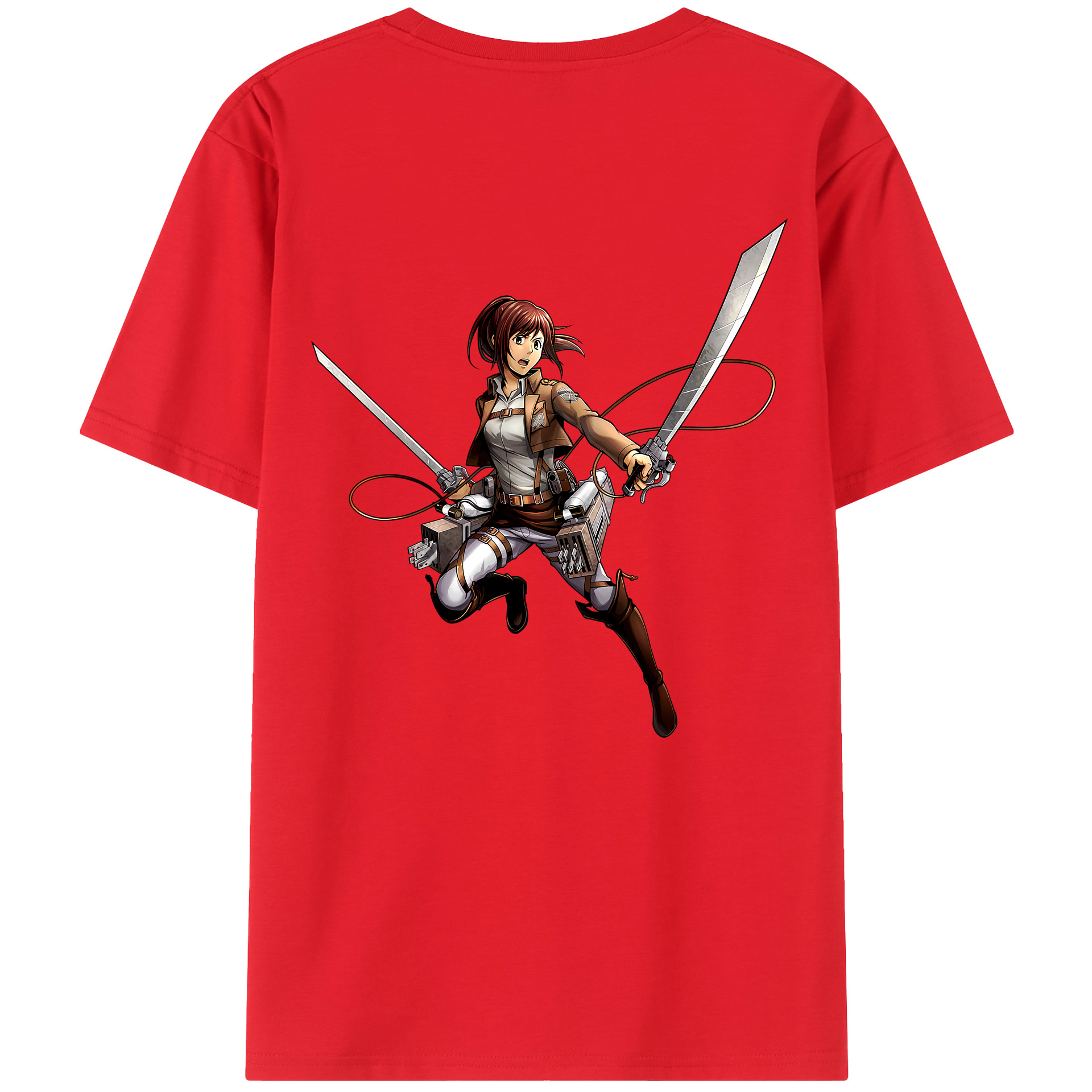 （画像用） 進撃の巨人 サシャ·ブラウス Attack on Titan Sasha Blaus 綿100％半袖Tシャツ（背面プリント）