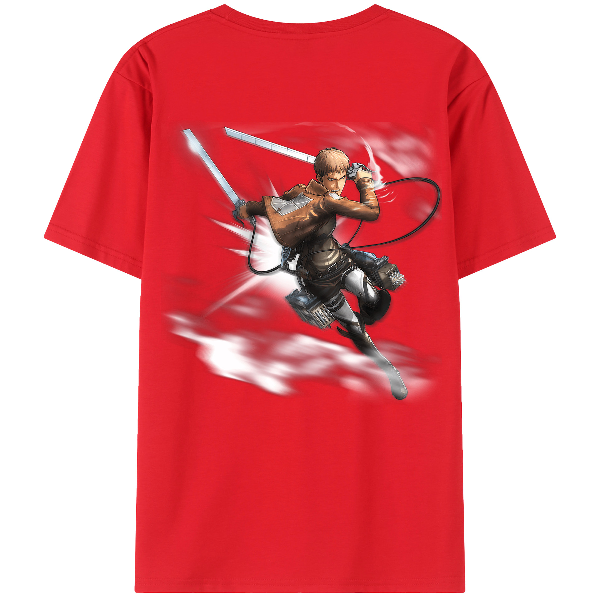 （画像用） 進撃の巨人 ジャン・キルシュタイン Attack on Titan Jean Kirstein 綿100％半袖Tシャツ（背面プリント）