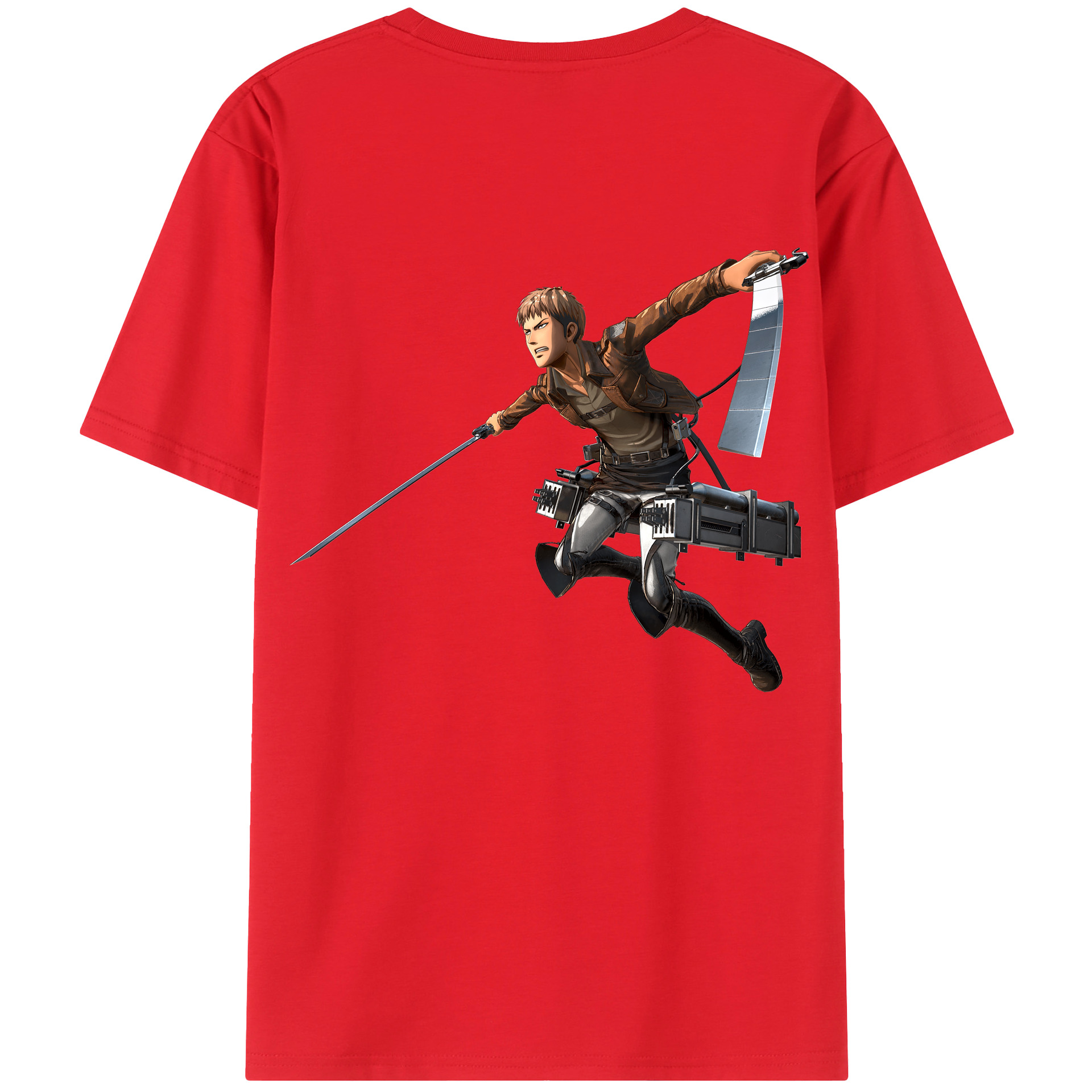 （画像用） 進撃の巨人 ジャン・キルシュタイン Attack on Titan Jean Kirstein 綿100％半袖Tシャツ（背面プリント）