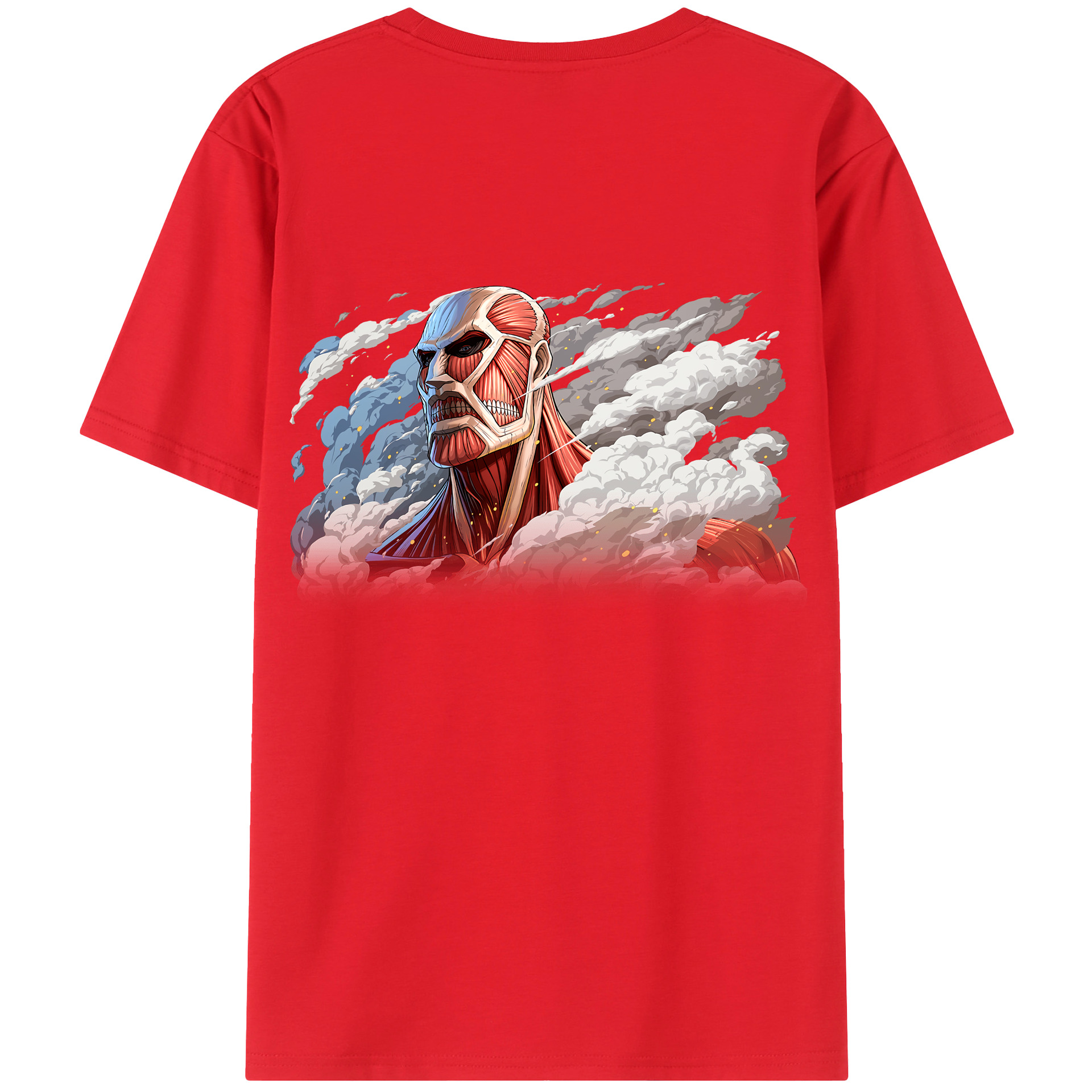 （画像用） 進撃の巨人 Attack on Titan 綿100％半袖Tシャツ（背面プリント）
