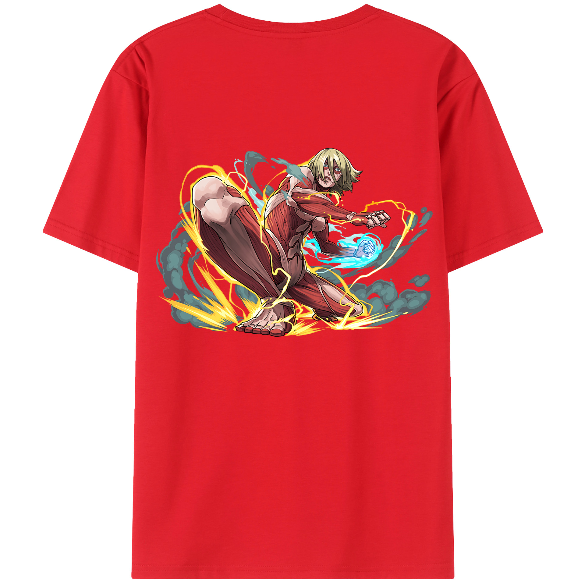 （画像用） 進撃の巨人 Attack on Titan 綿100％半袖Tシャツ（背面プリント）