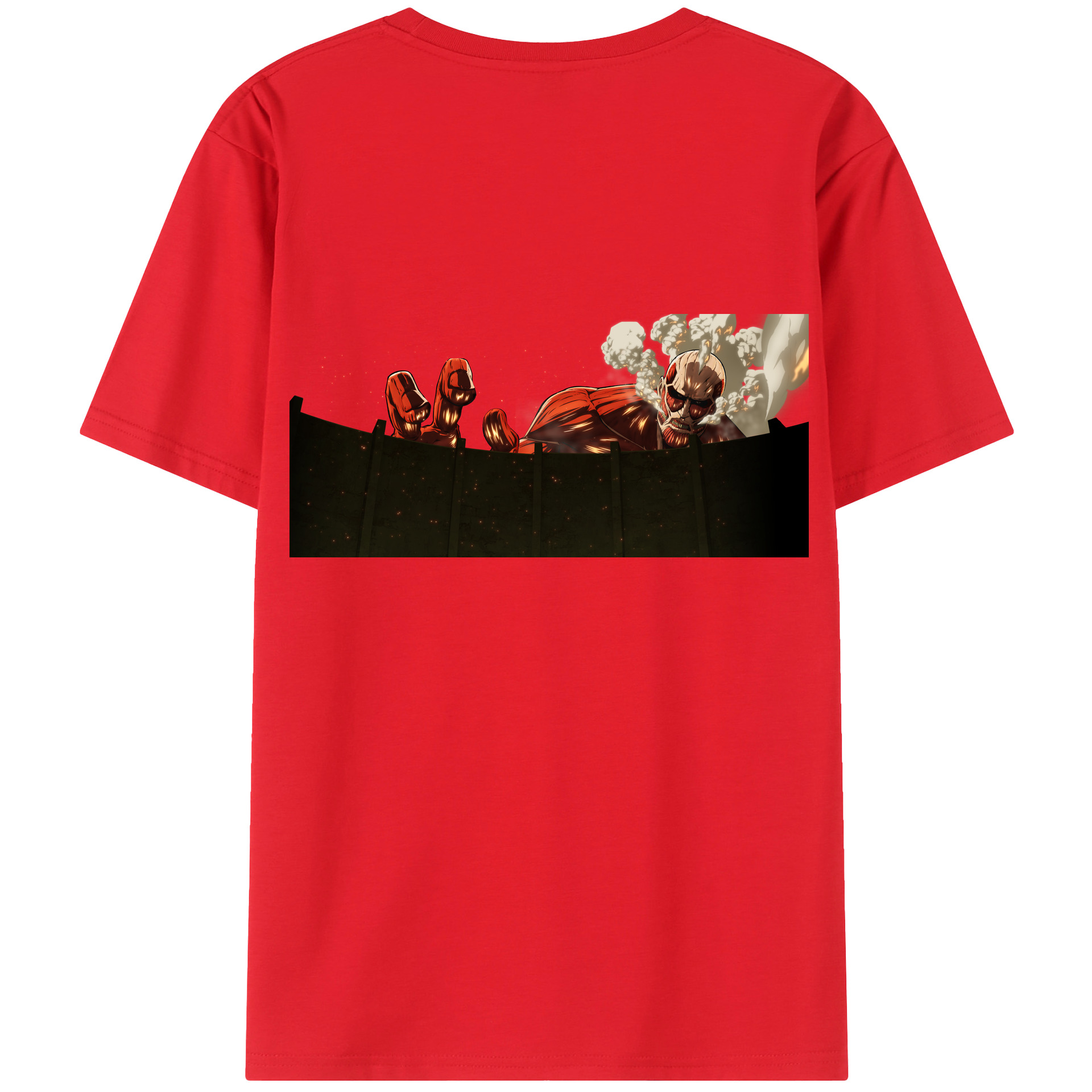 （画像用） 進撃の巨人 Attack on Titan 綿100％半袖Tシャツ（背面プリント）
