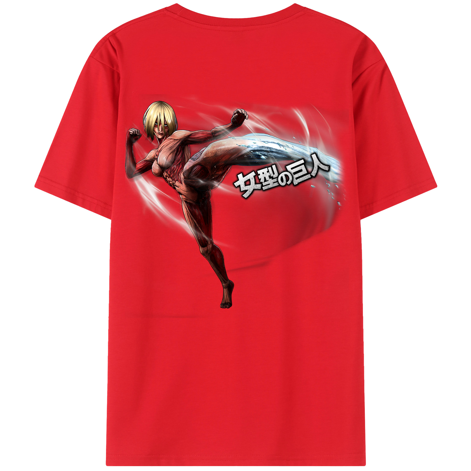 （画像用） 進撃の巨人 Attack on Titan 綿100％半袖Tシャツ（背面プリント）
