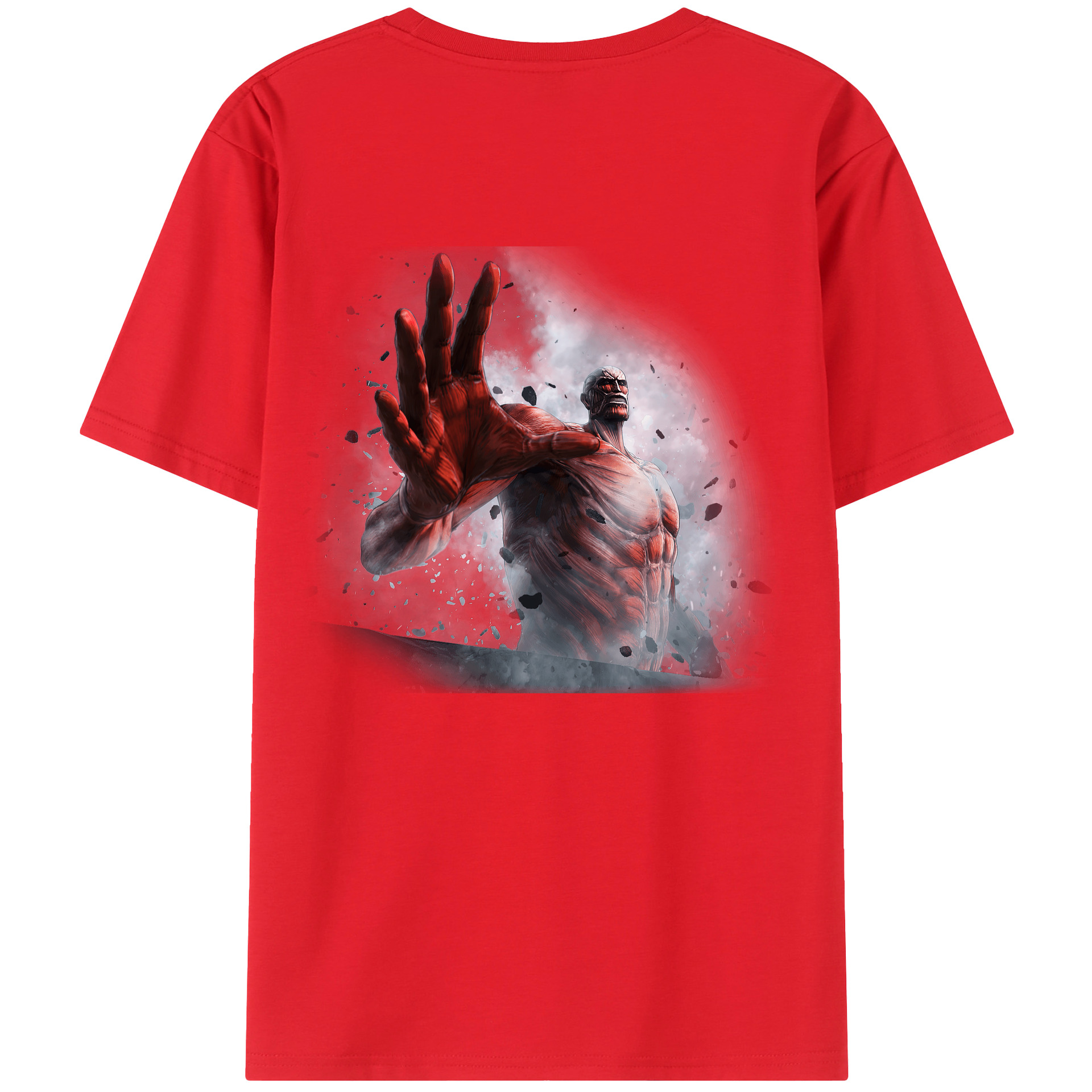 （画像用） 進撃の巨人 Attack on Titan 綿100％半袖Tシャツ（背面プリント）