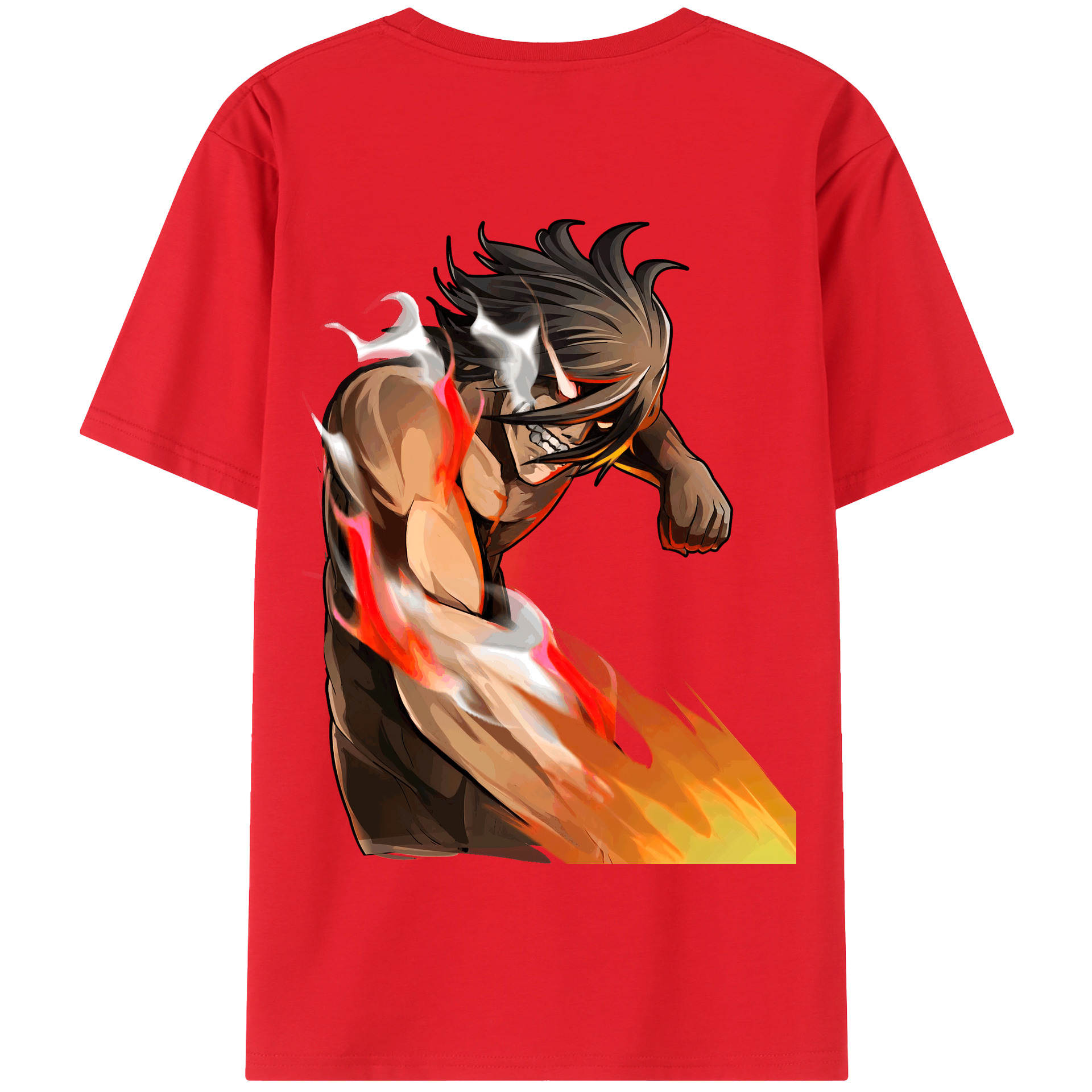 （画像用） 進撃の巨人 Attack on Titan 綿100％半袖Tシャツ（背面プリント）