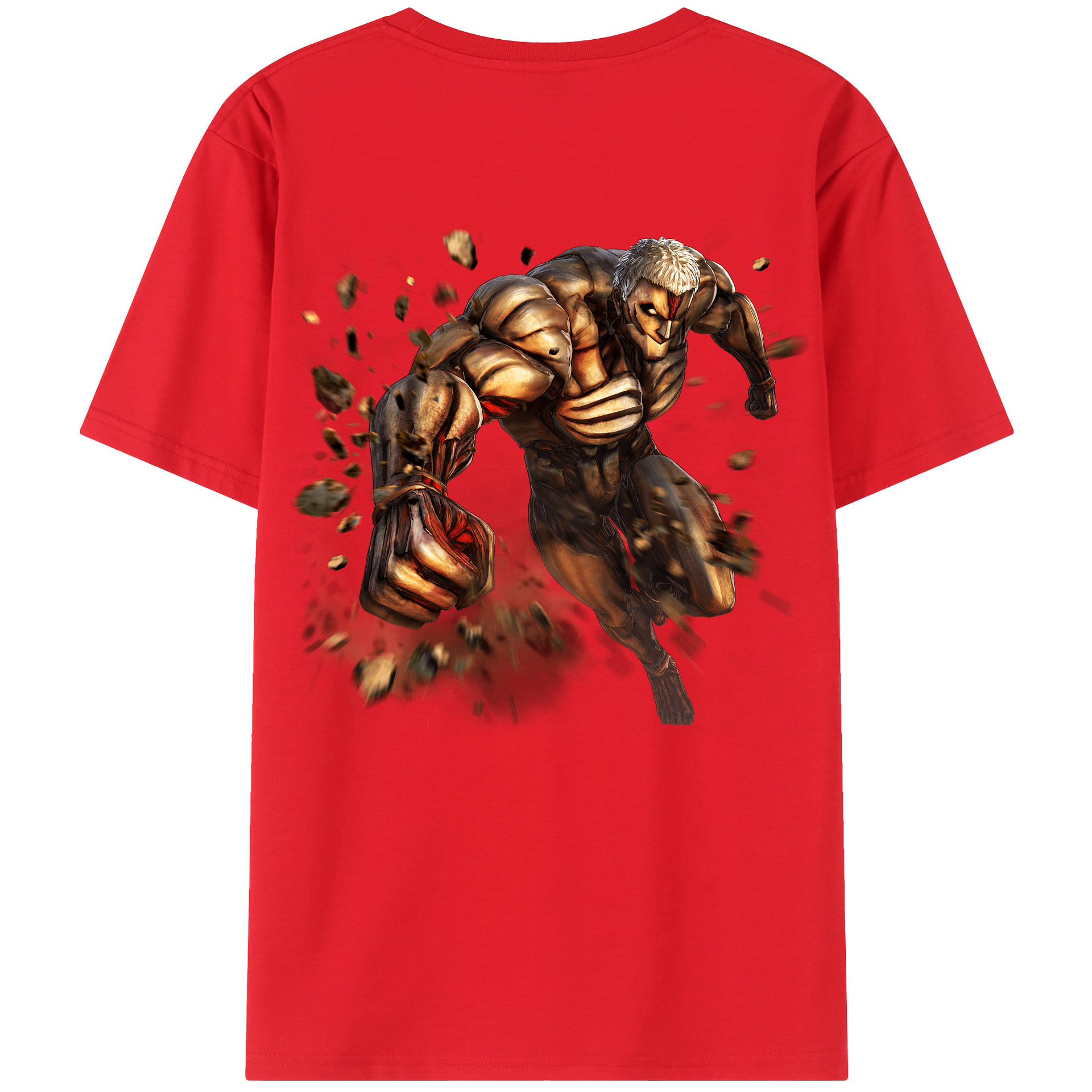 （画像用） 進撃の巨人 Attack on Titan 綿100％半袖Tシャツ（背面プリント）