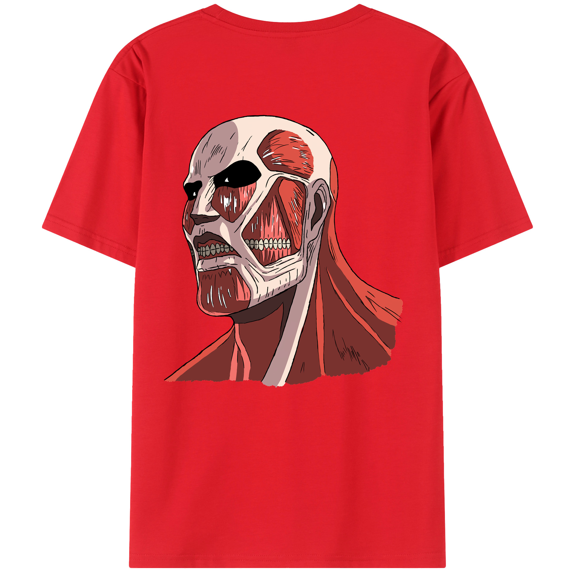 （画像用） 進撃の巨人 Attack on Titan 綿100％半袖Tシャツ（背面プリント）